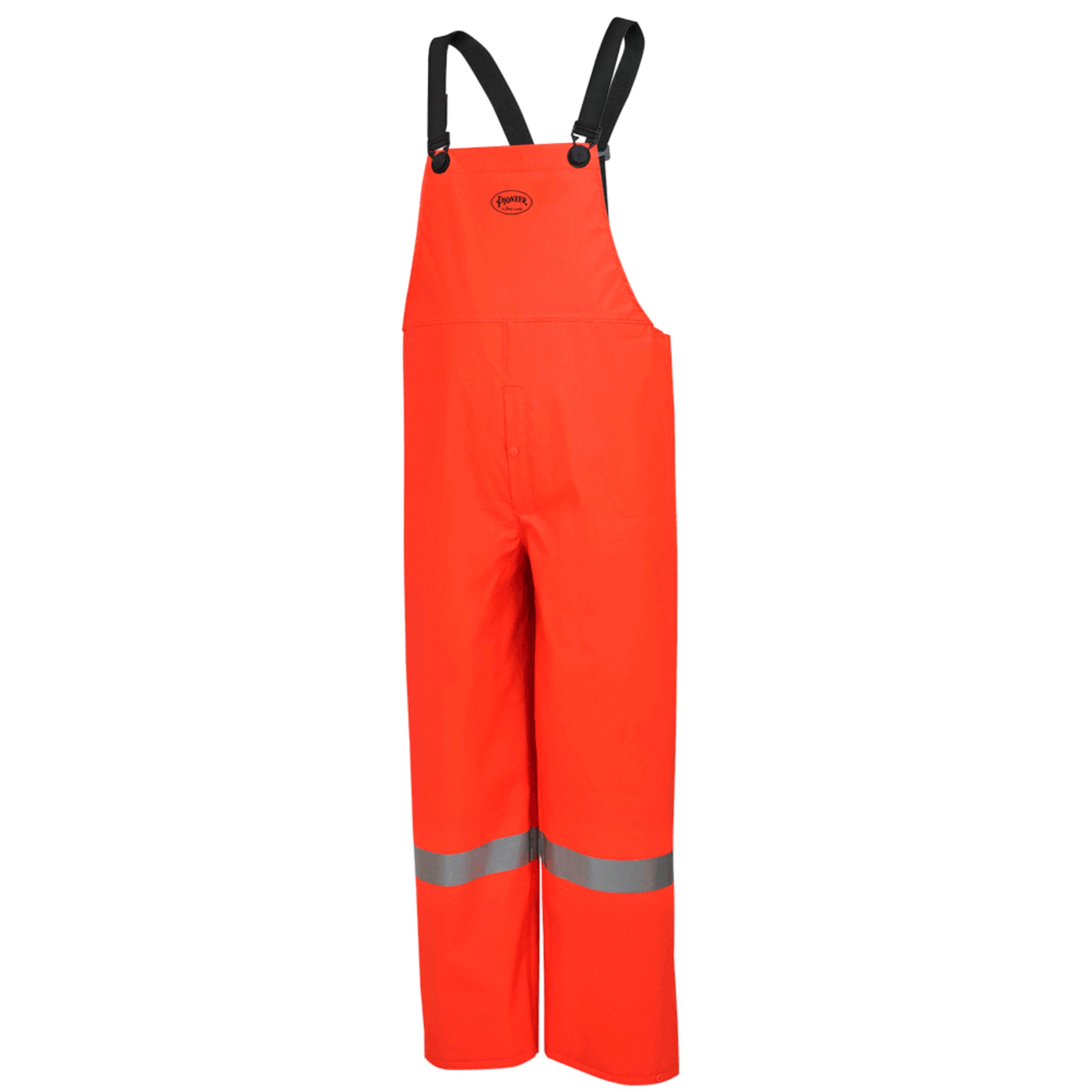 Pioneer 576P FR Poly/PVC Hi Vis Bib Pant | Orange | S-4XL Hi Vis Work Wear - Cleanflow