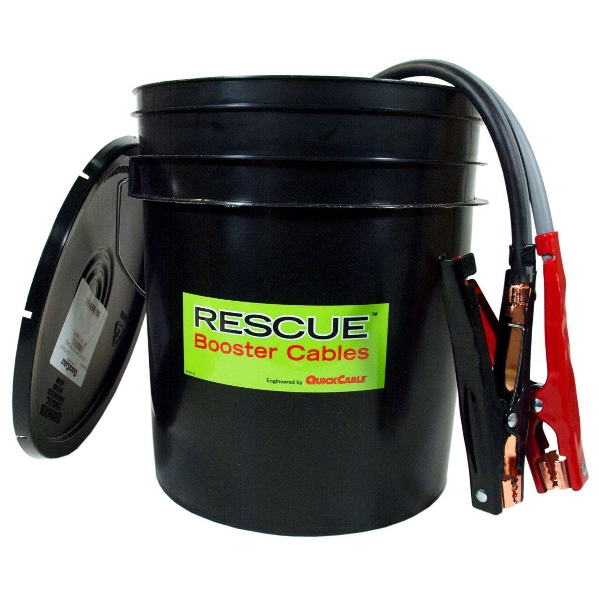 Quick Cable RESCUE Heavy Duty Pail Contained Booster Cables Automotive Tools - Cleanflow