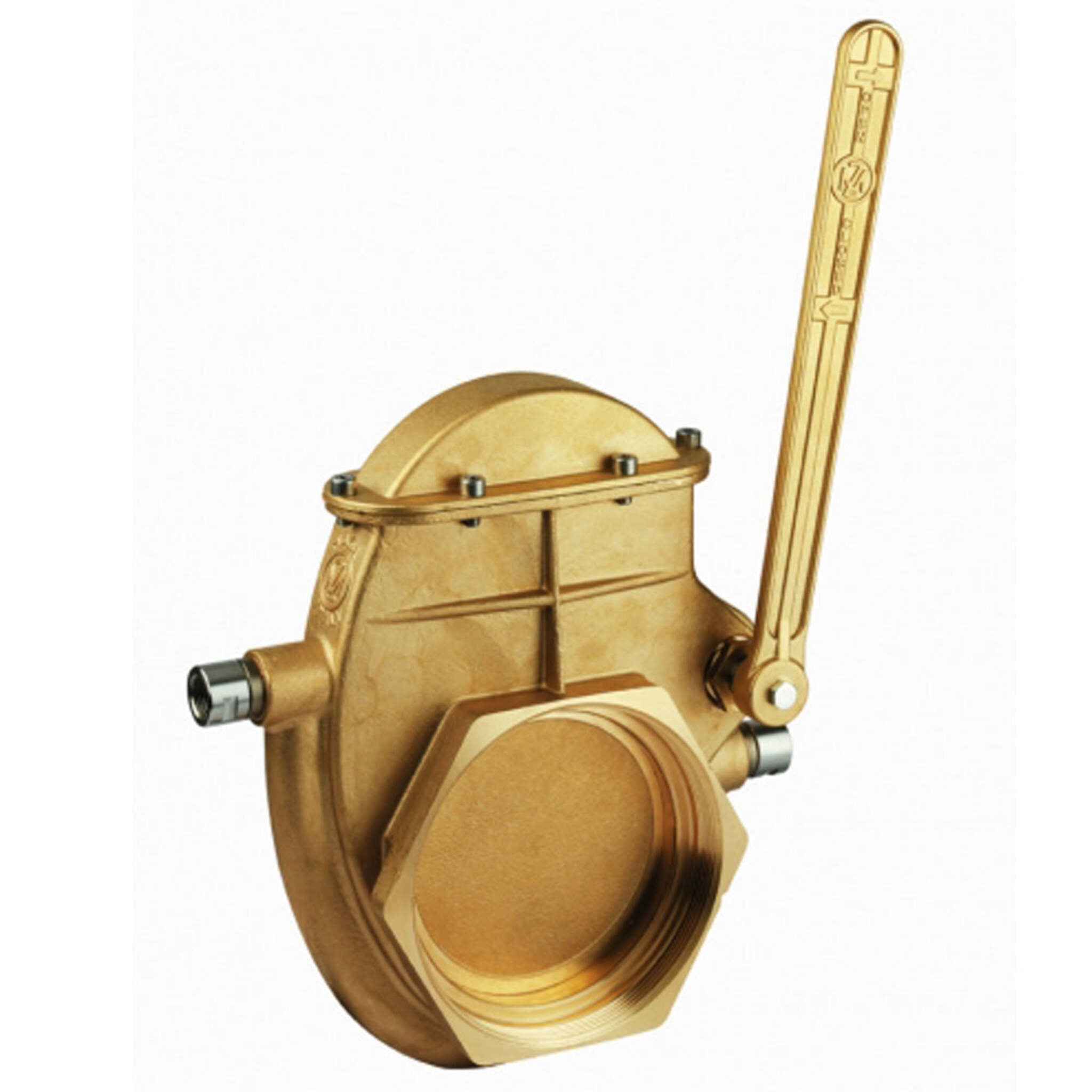 RIV Brass Quick Opening Lever Knife Gate Valve with Heat Jacket | Female NPT Threads | Ideal for Bulk Waste & High-Volume Fluid Transfer