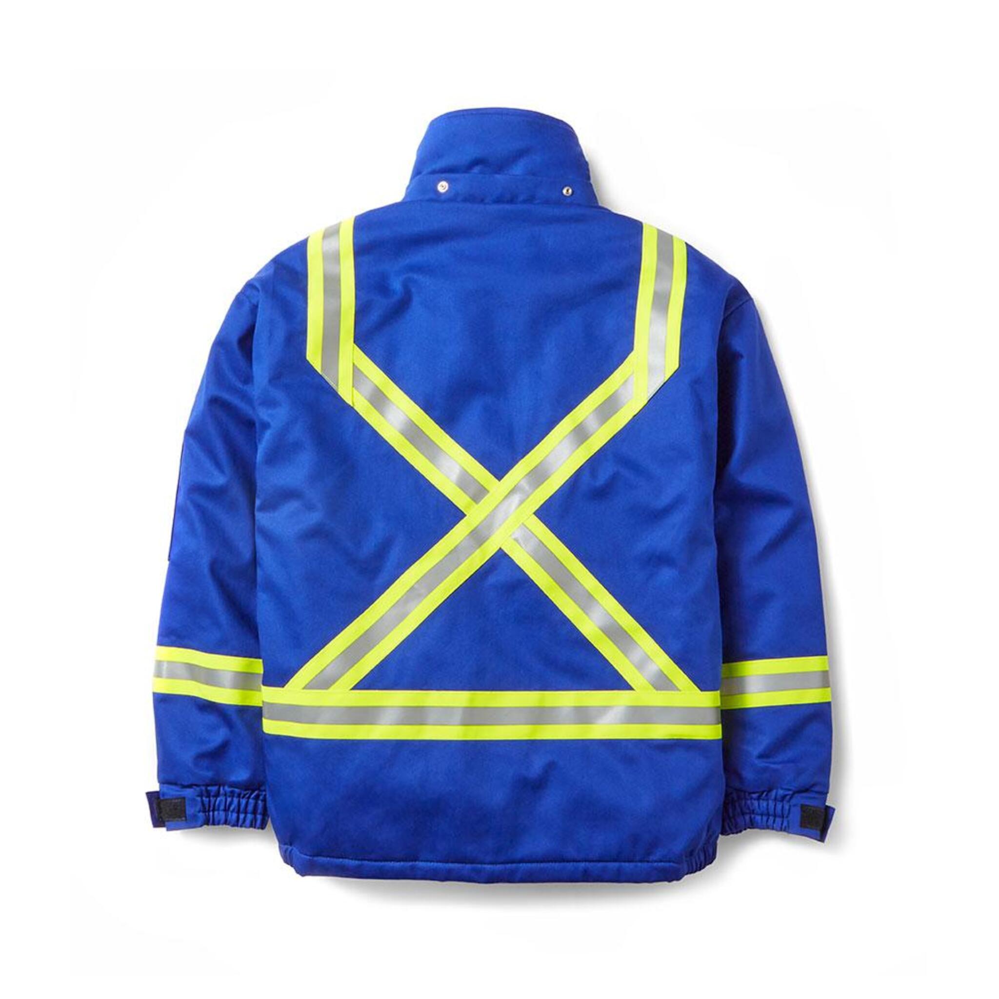 Rasco FR Hi-Vis Insulated Westex Ultrasoft Winter Bomber Jacket | Royal Blue | S-5XL Flame Resistant Work Wear - Cleanflow