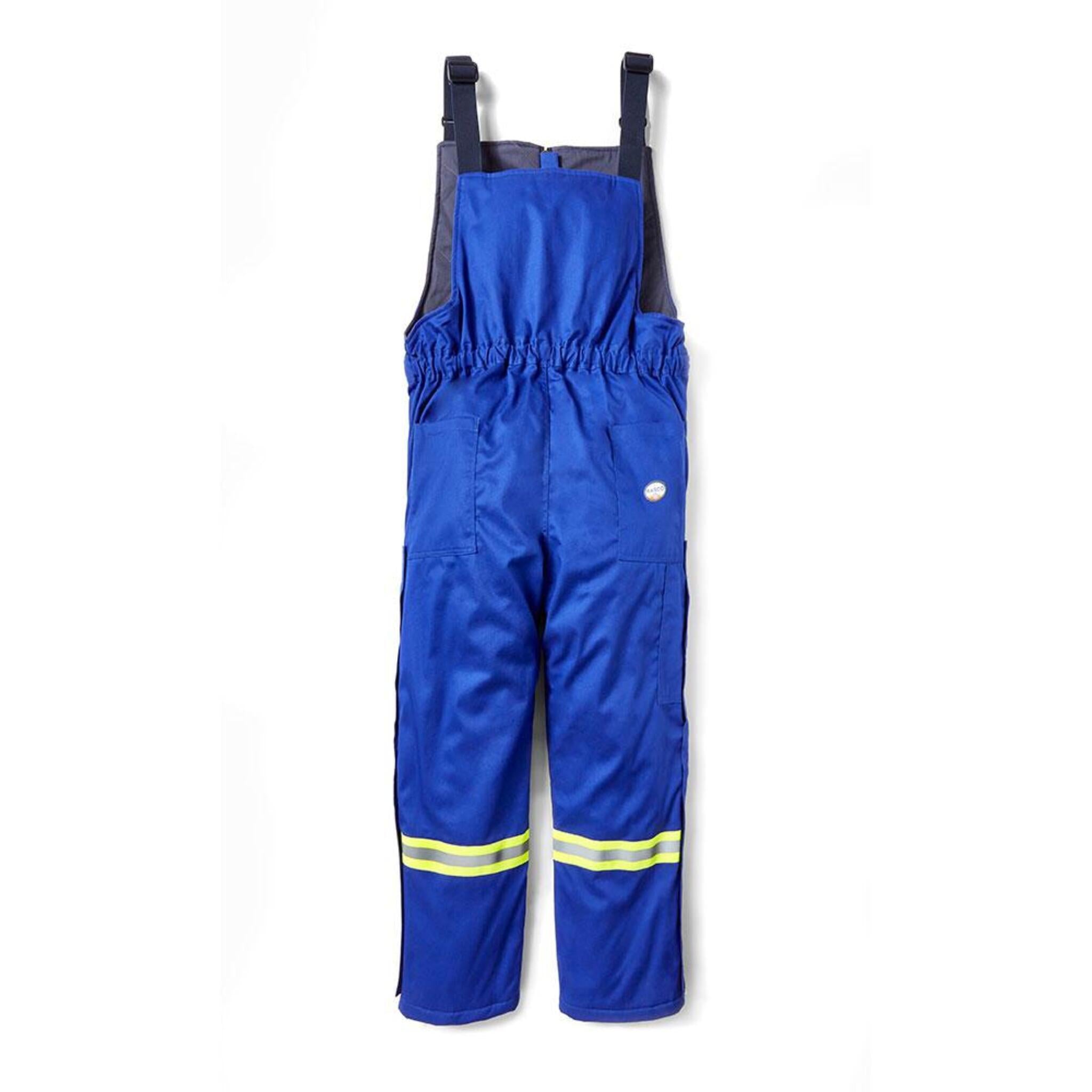 Rasco FR Hi-Vis Insulated Westex Ultrasoft Winter Bib Overalls | Royal Blue | S-5XL Flame Resistant Work Wear - Cleanflow