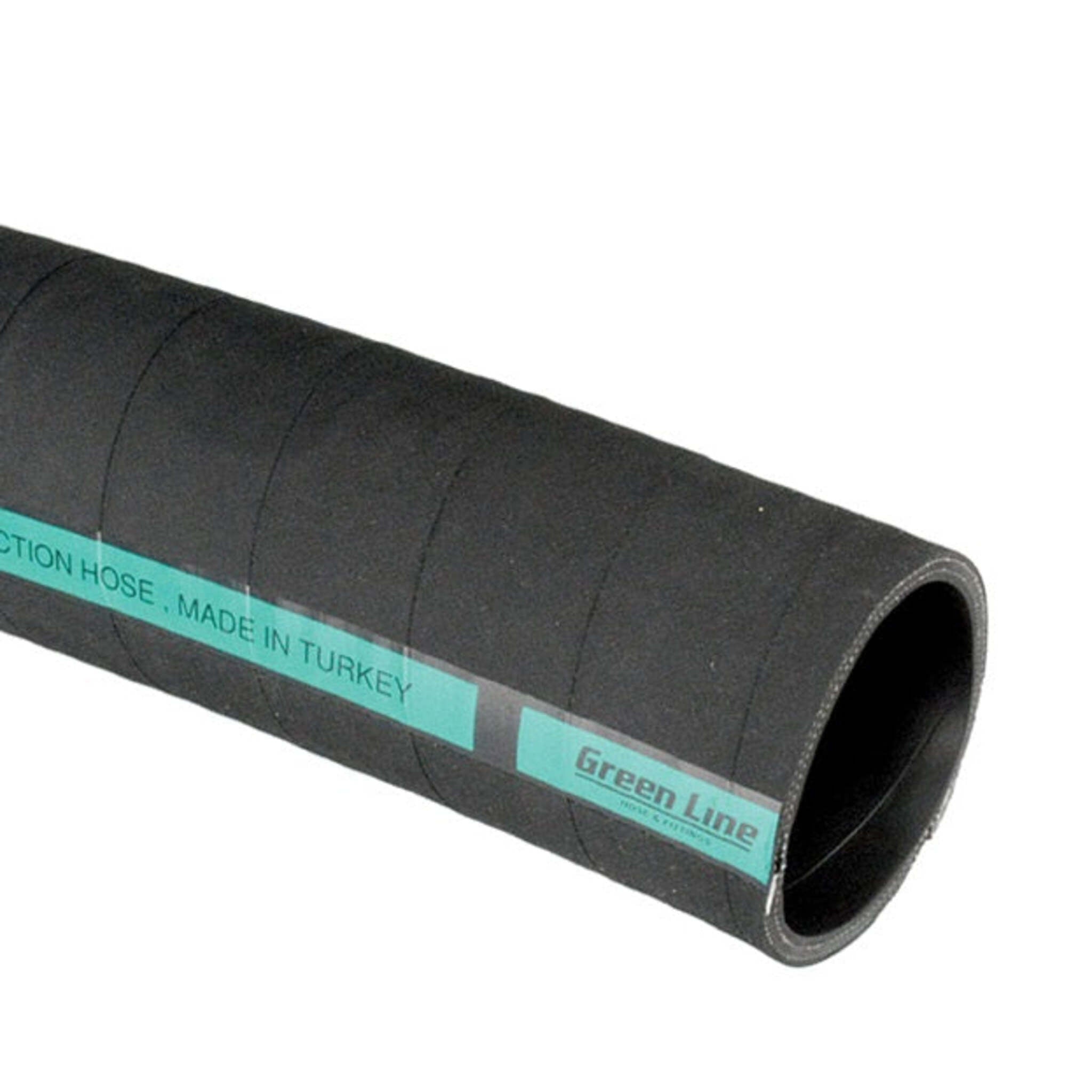 Black Rubber Pump Suction Hose (Hose Only - No Ends) - Heavy-Duty, Full Vacuum Rating, Superior Temperature Range, Abrasion-Resistant | Limited Selection
