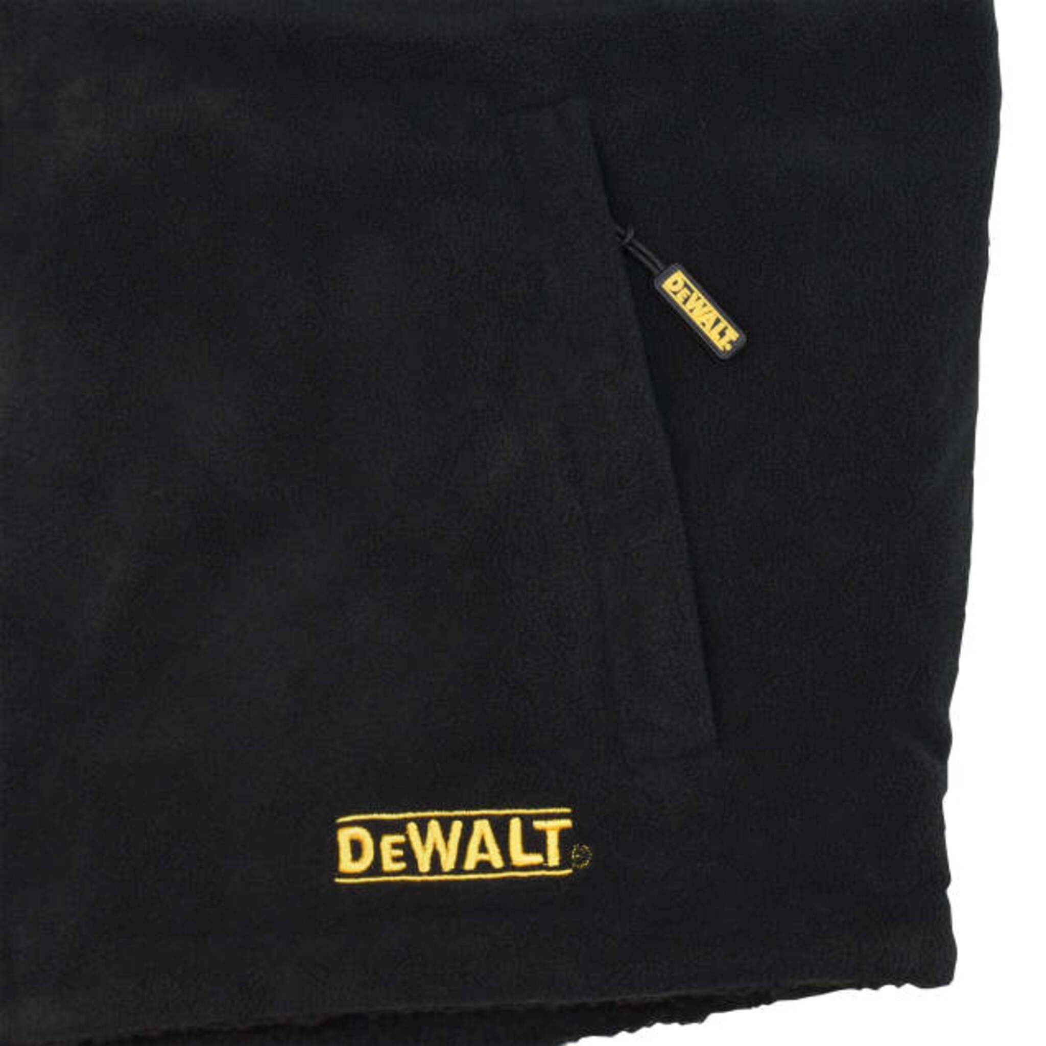 DEWALT® Men's Heated Reversible Fleece Vest with Battery – 3 Heat Zones, Wind Resistant, Soft Microfleece & Sherpa, 8 Pockets | Sizes S-3XL