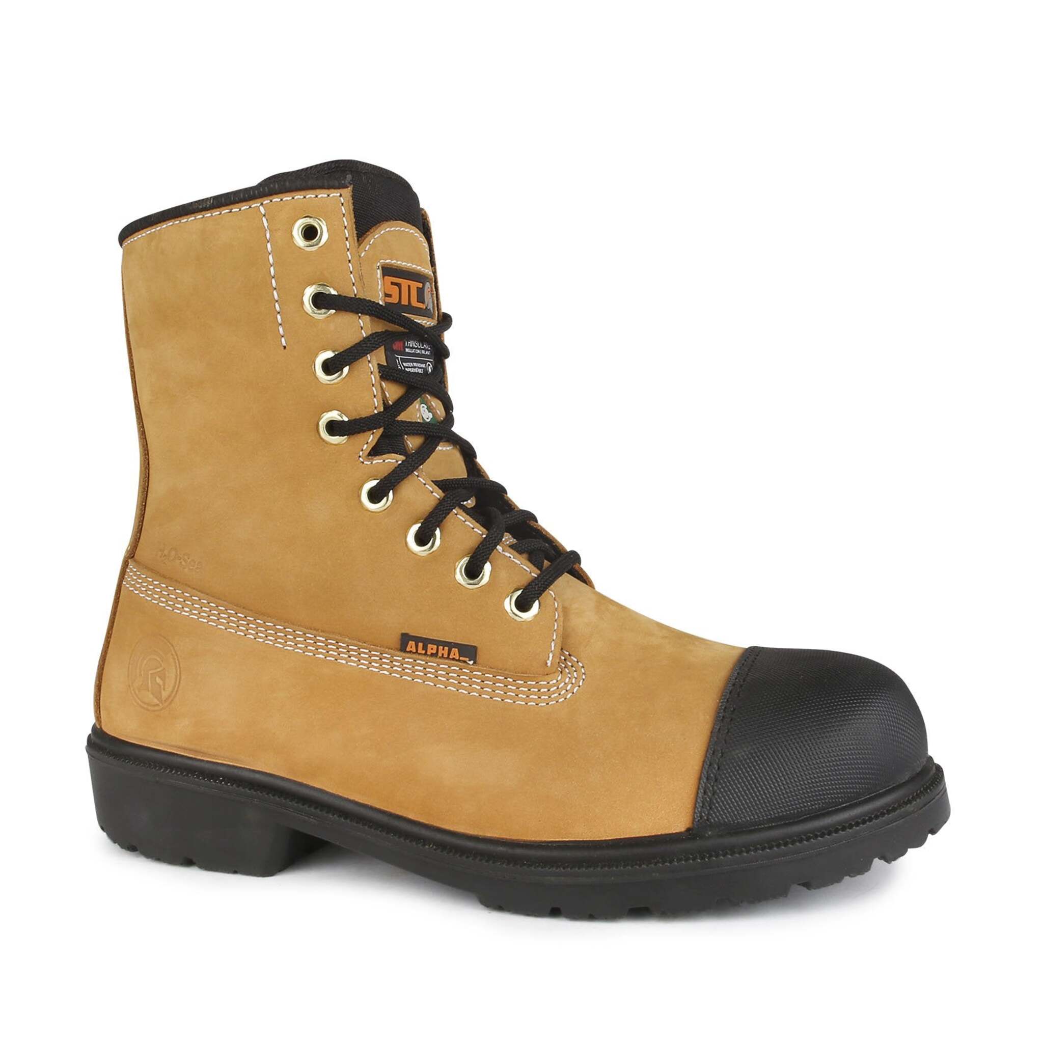 STC Hardcore 8" Norwegian Cut Safety Boots | Tan | Sizes 7 - 14 Work Boots - Cleanflow