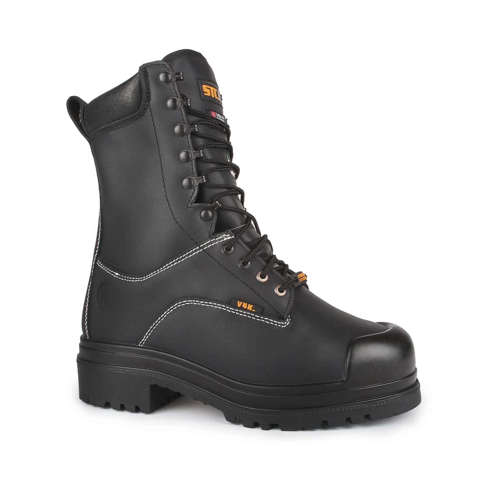 STC Hardrock 10" Internal Metguard Safety Boots | Black | Sizes 6 - 14 Work Boots - Cleanflow