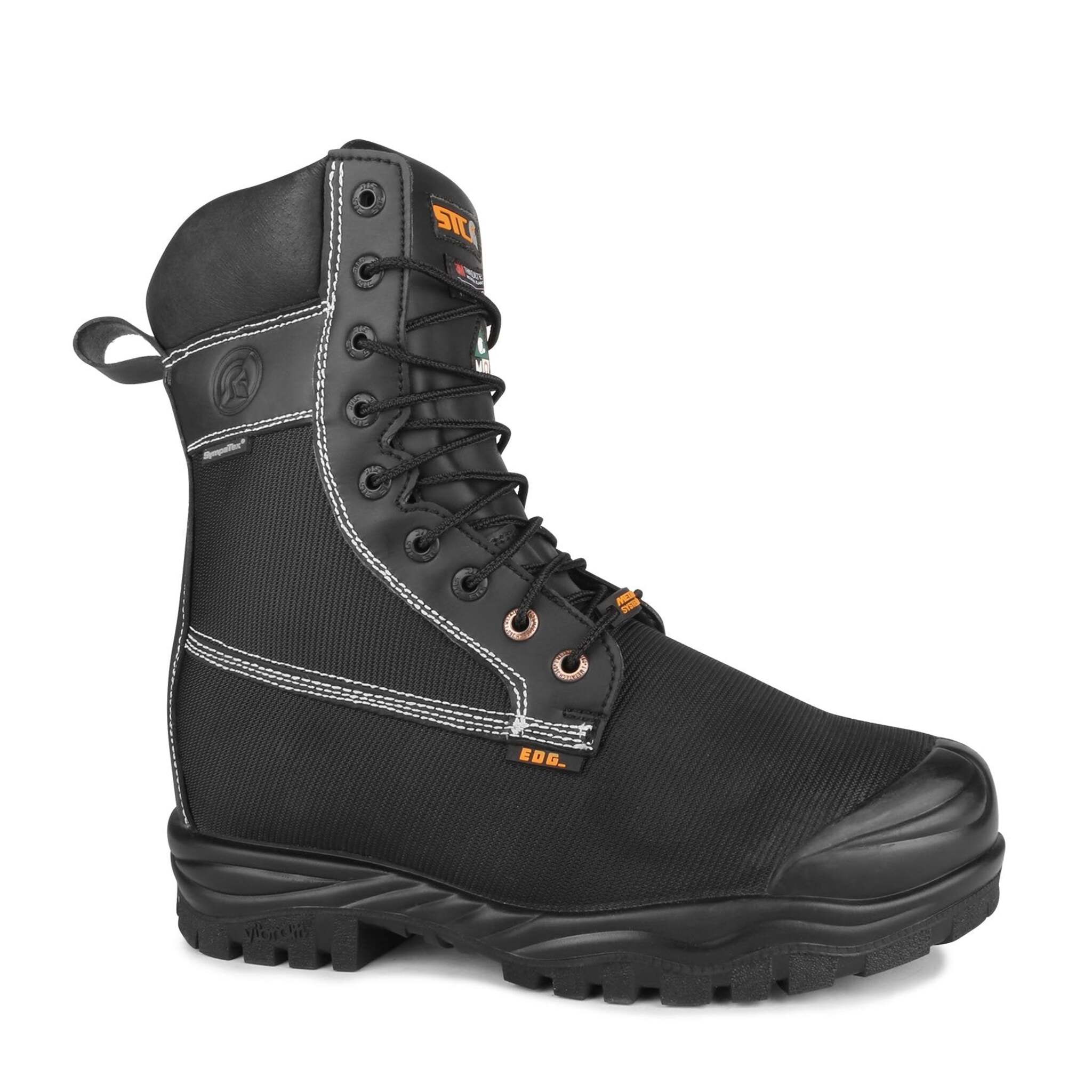 STC Larch Composite Toe 8" Internal Metguard Men's Safety Work Boots | Black | Sizes 7 - 14 Work Boots - Cleanflow