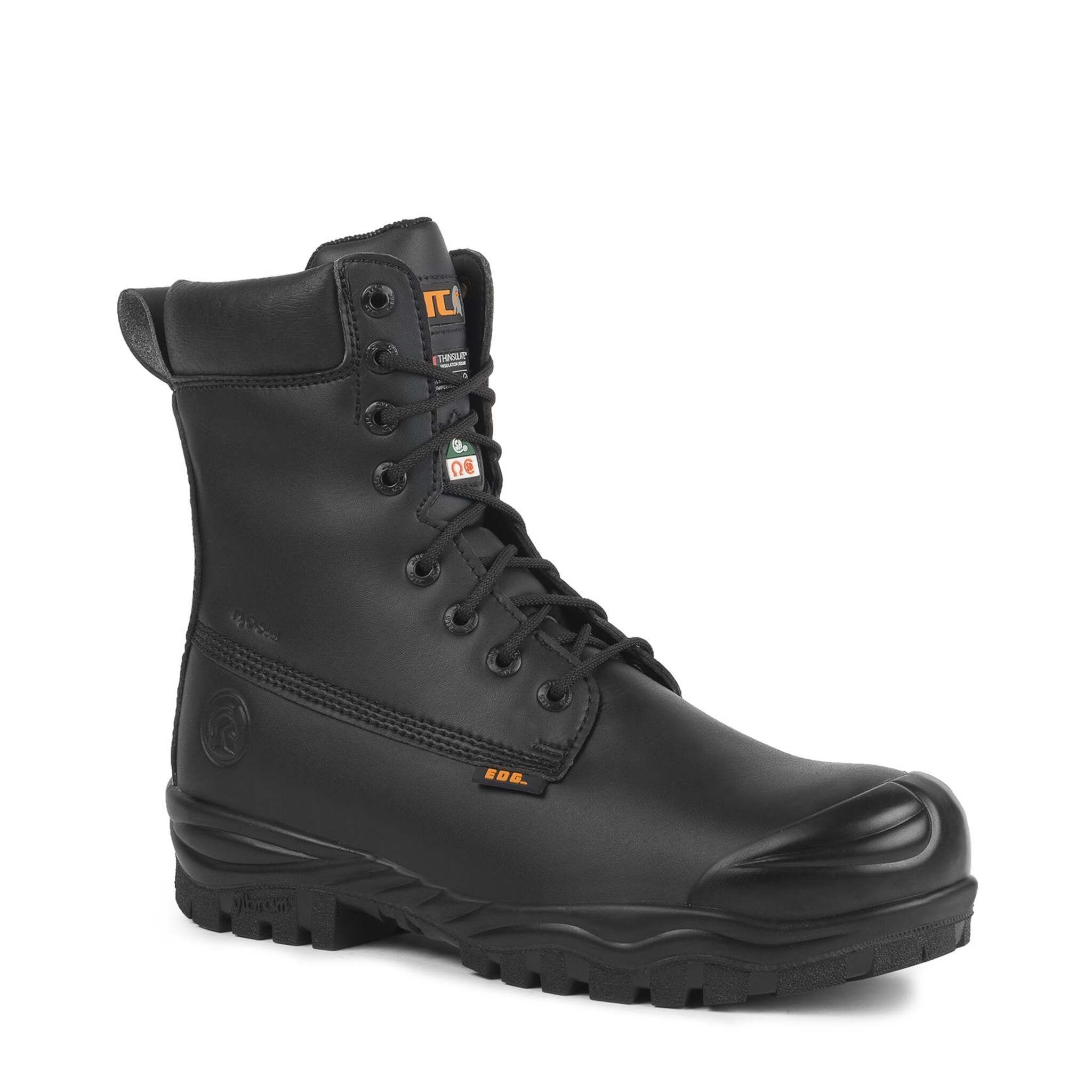 STC Maska 8" Composite Toe Safety Work Boot with Vibram® Fire & Ice Outsole | Black | Sizes 6 - 14 Work Boots - Cleanflow