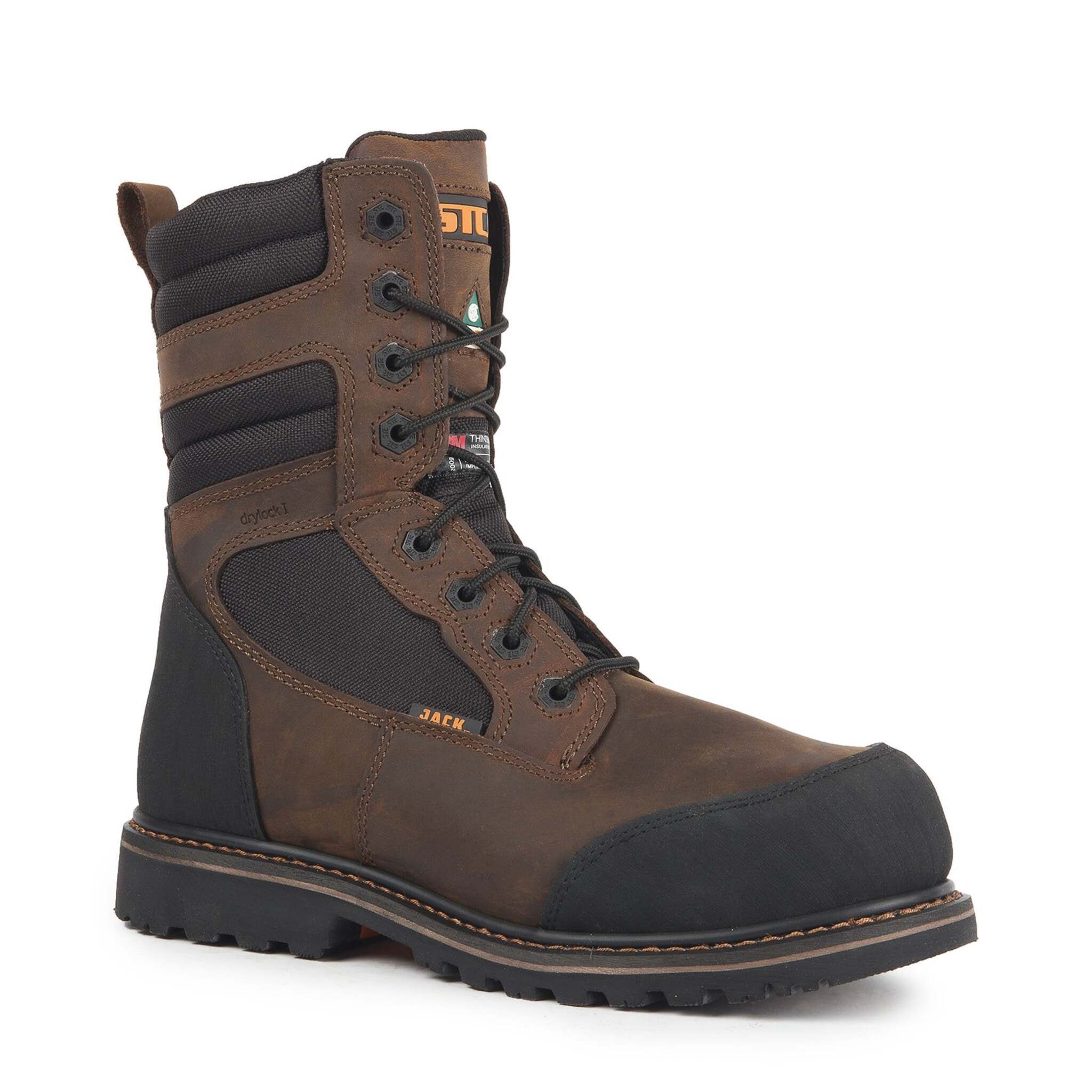 STC Whiskey Jack 8" Safety Work Boots | Brown | Size 7 to Size 15 Work Boots - Cleanflow