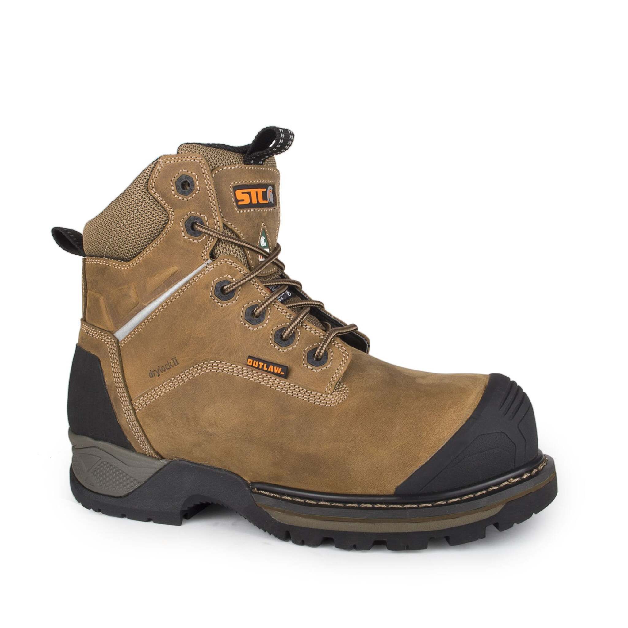 STC Outlaw 6" Metal Free Work Boot | Brown | Sizes 7 - 14 Work Boots - Cleanflow