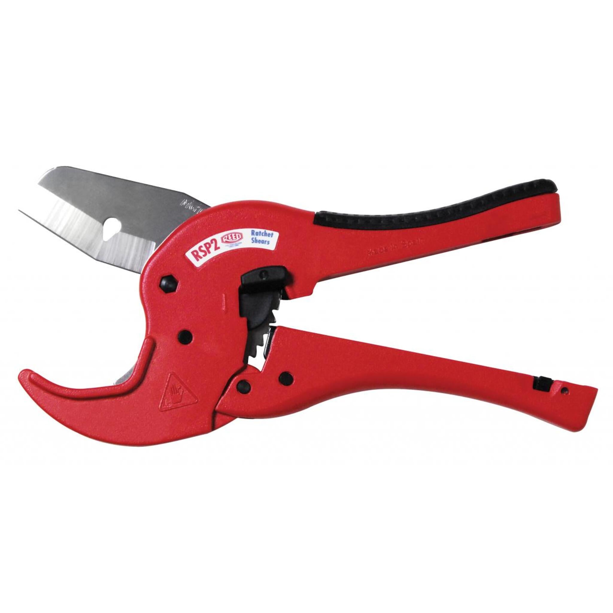 Reed RSP2 One-Handed Pointed Blade Ratchet Shears - 2" Capacity Pipe Tools - Cleanflow