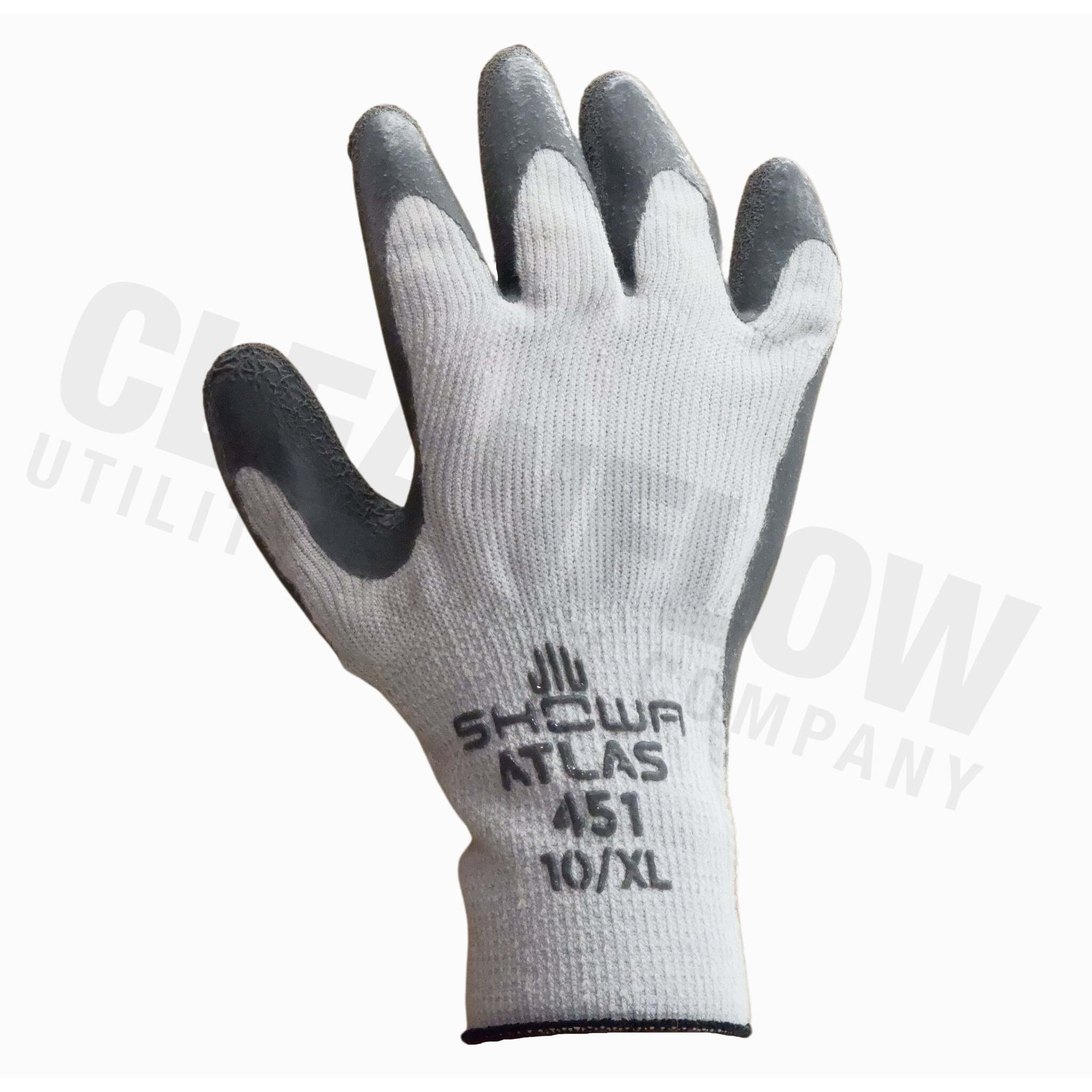 SHOWA Atlas 451 Thermal Insulated Latex Coat Gloves - Pack of 12 Pairs