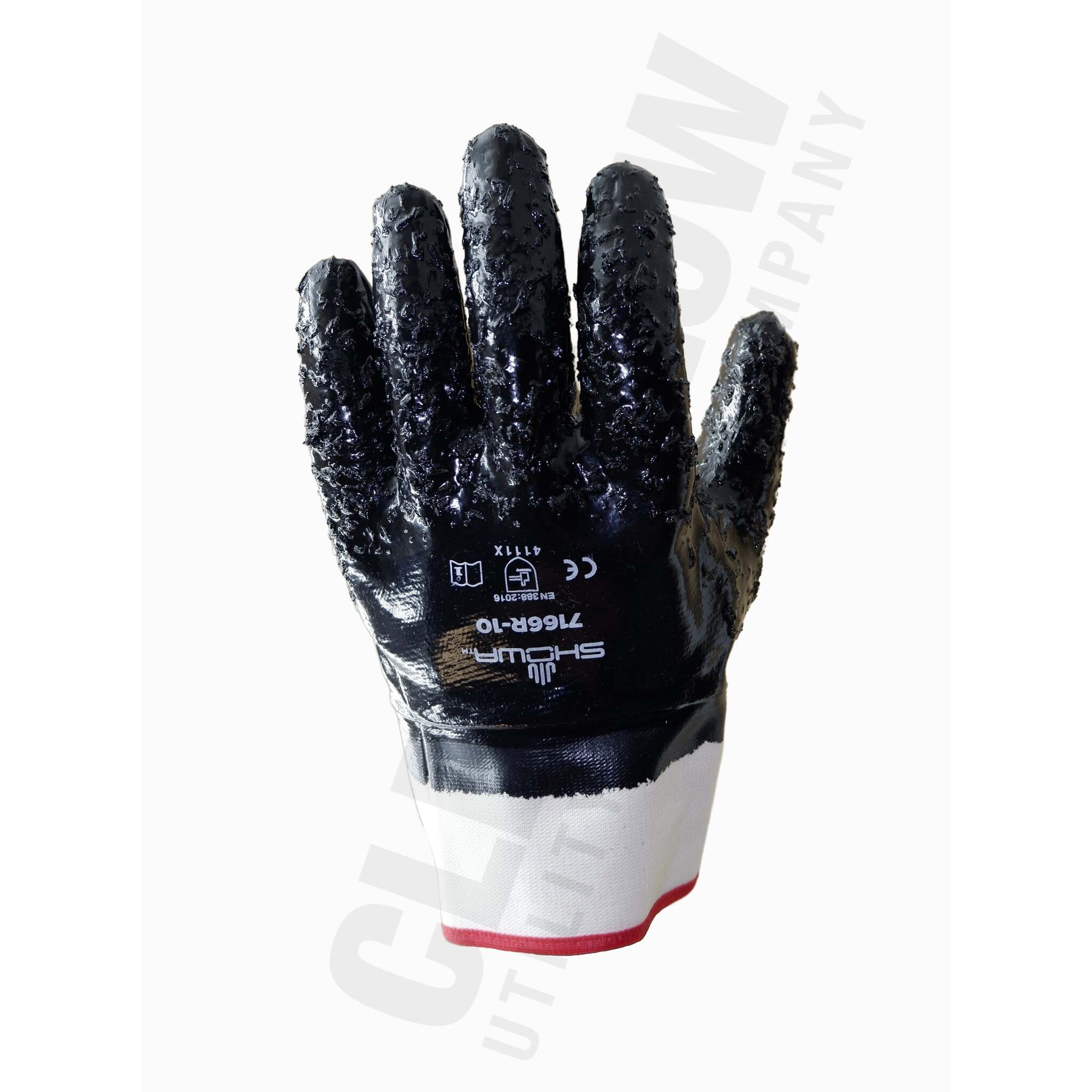 Showa 7166R Nitrile Coated Rough Grip Work Glove - Pack of 12 Pairs