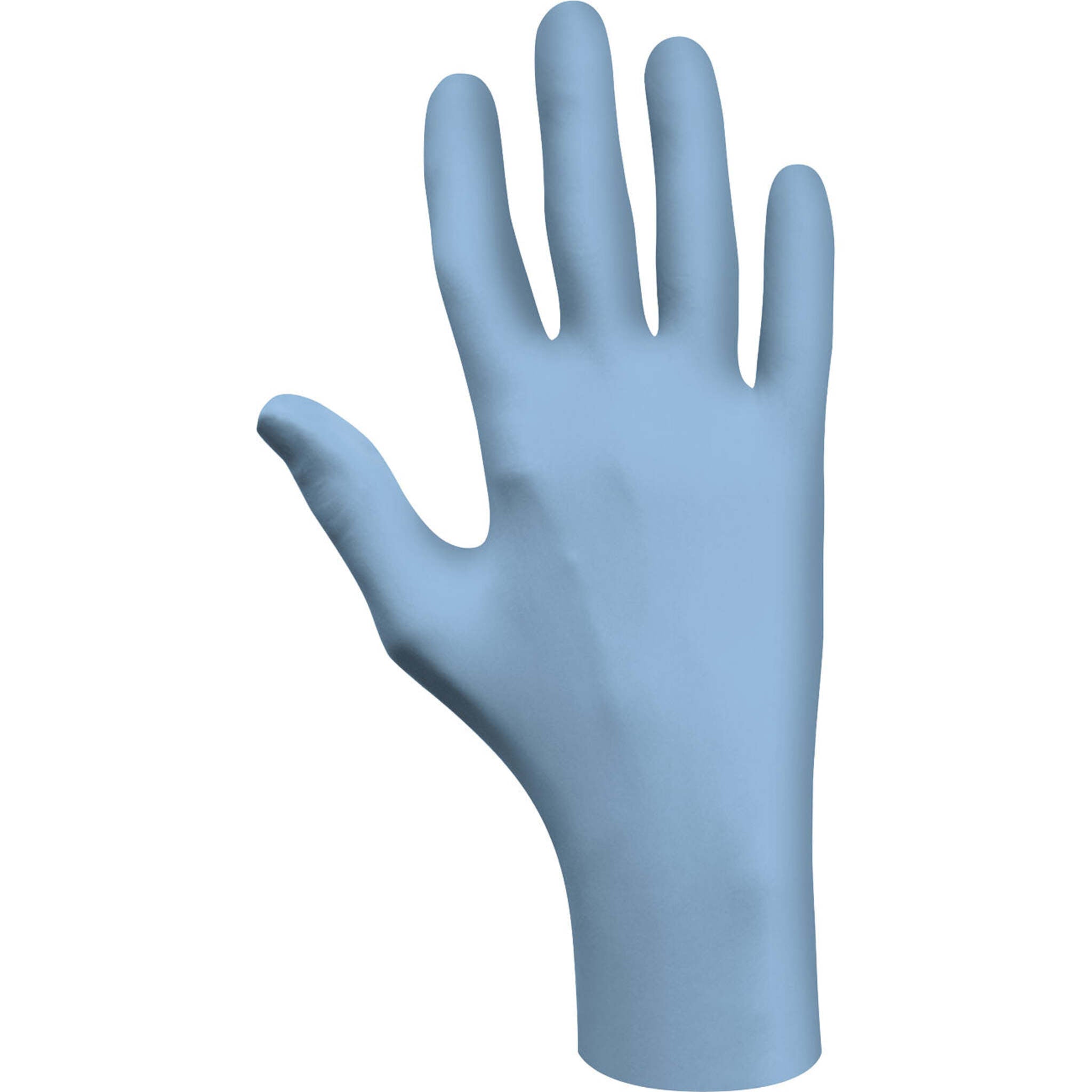 Showa 3005PF Nitri-Care Medical Grade Blue Nitrile 4-Mil Powder-Free Examination Gloves - Box of 100 Work Gloves and Hats - Cleanflow