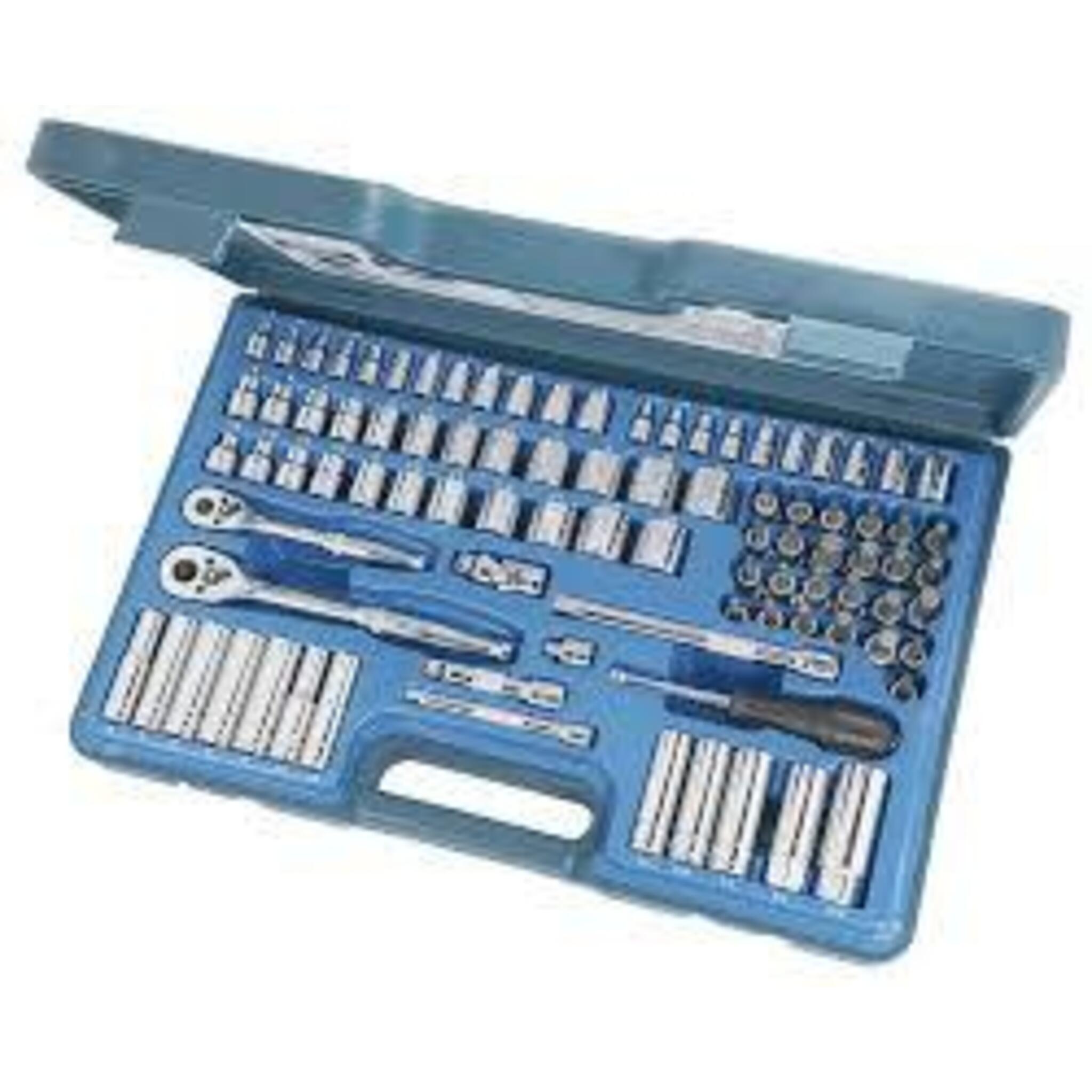 Signet 1/4" and 3/8" Drive 90 Piece SAE/Metric Socket Set Mechanic Tools - Cleanflow