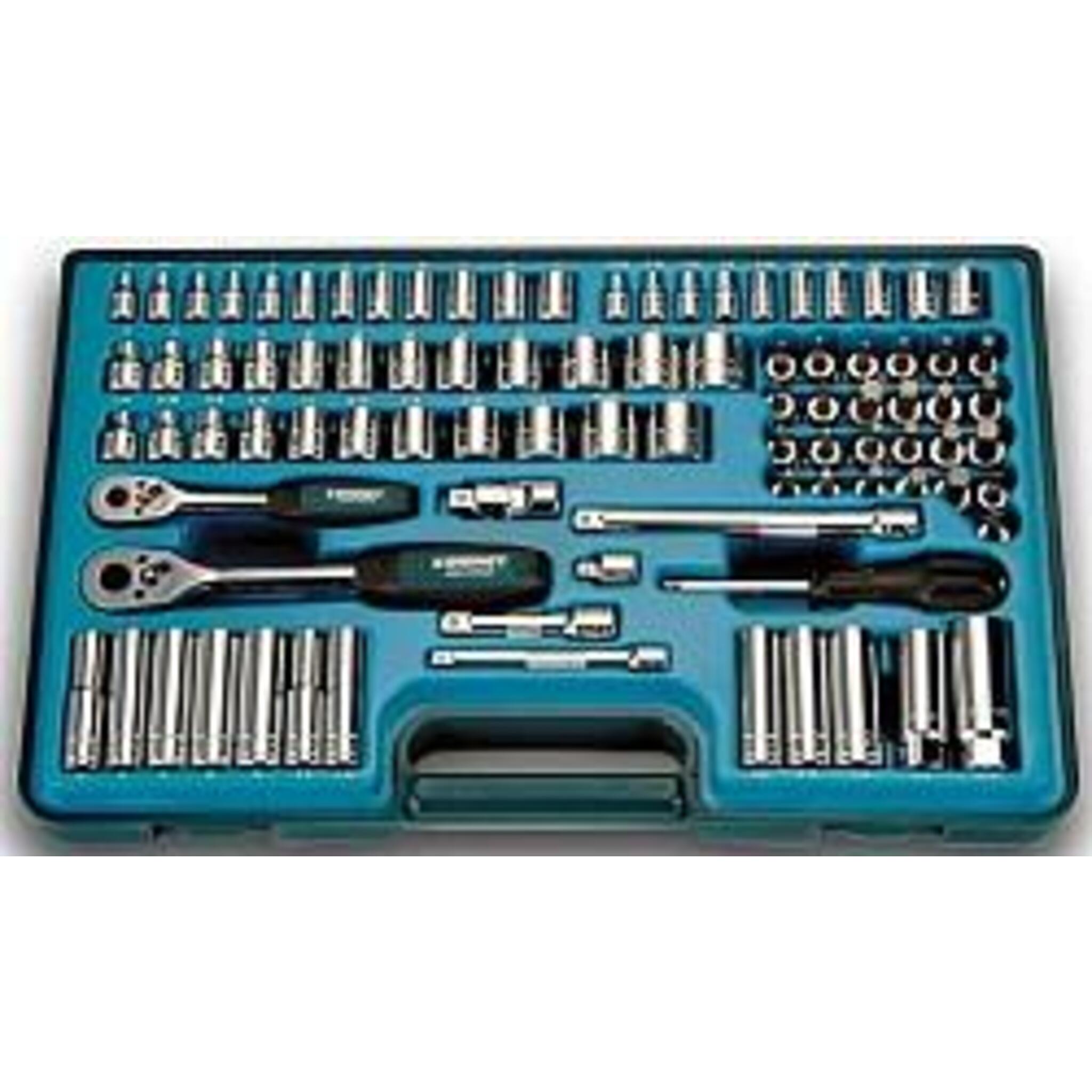 Signet 1/4" and 3/8" Drive 90 Piece SAE/Metric Socket Set Mechanic Tools - Cleanflow