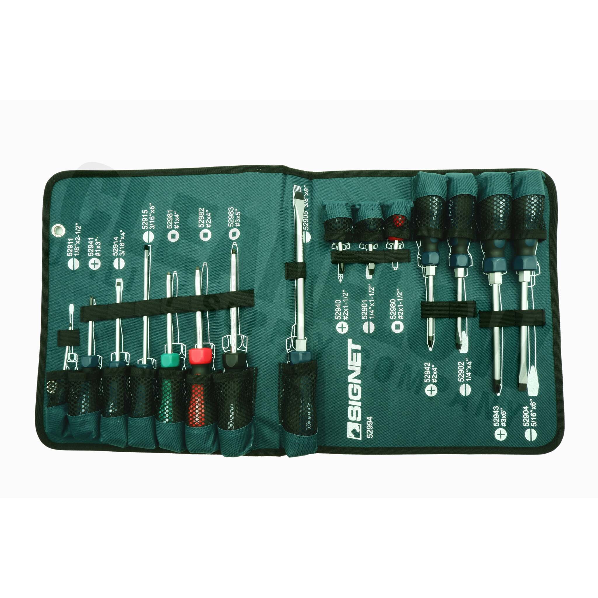 Signet 15 Piece Industrial Ergonomic Screwdriver Set