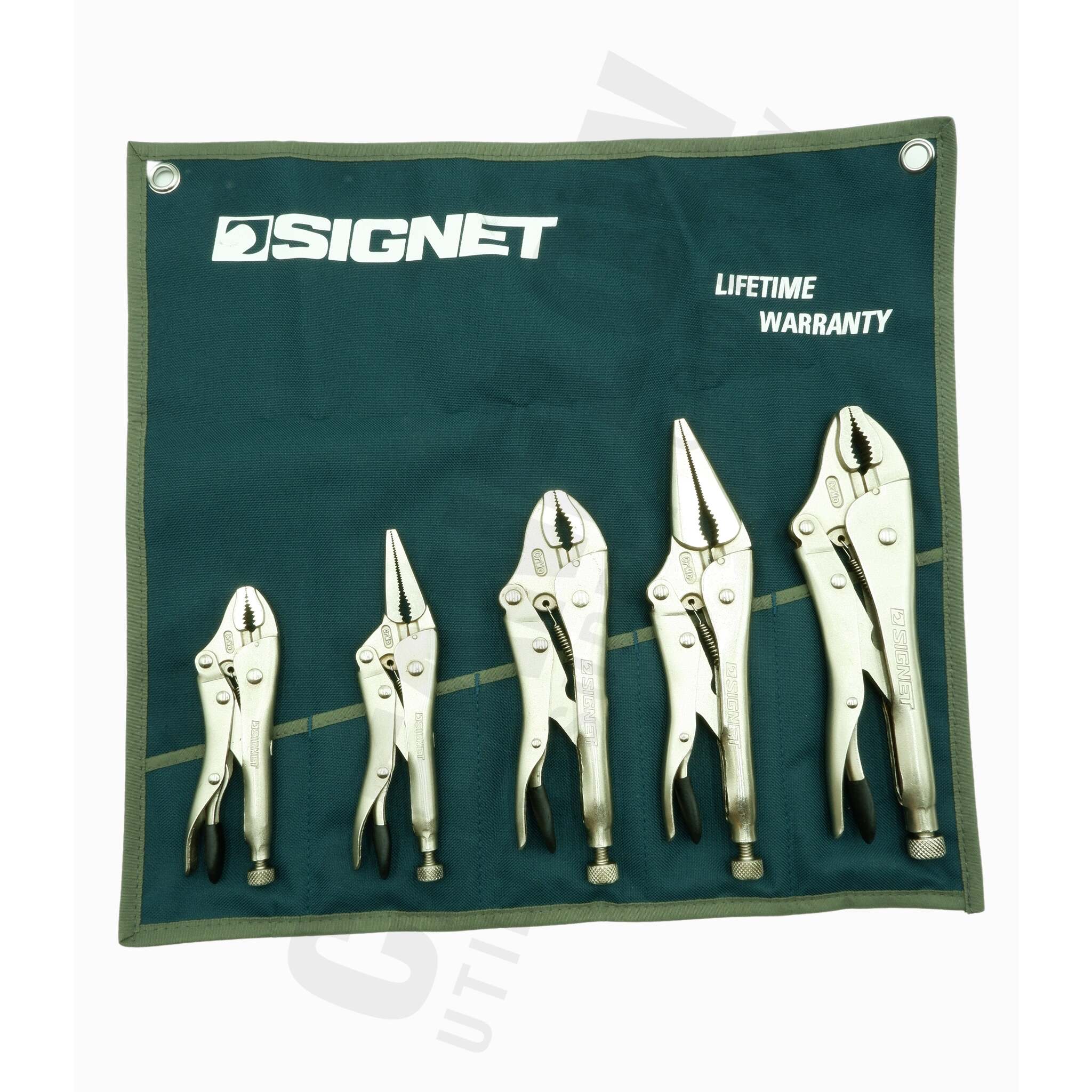 Signet Industrial 5 Piece Locking Plier Set