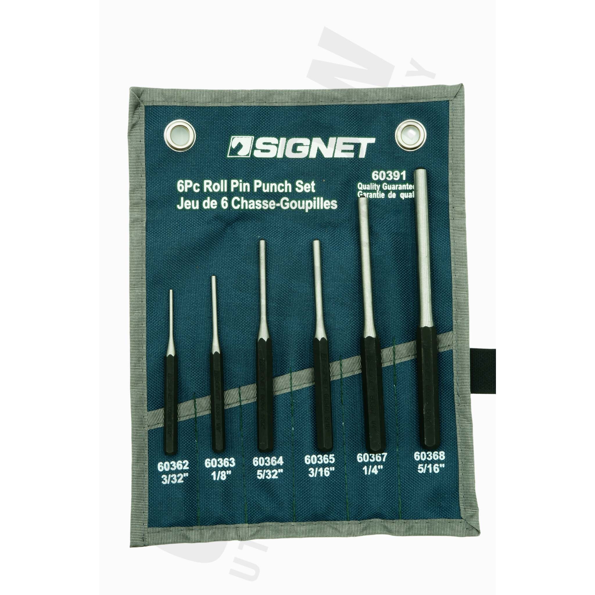 Signet 6 Piece Roll Pin Punch Set