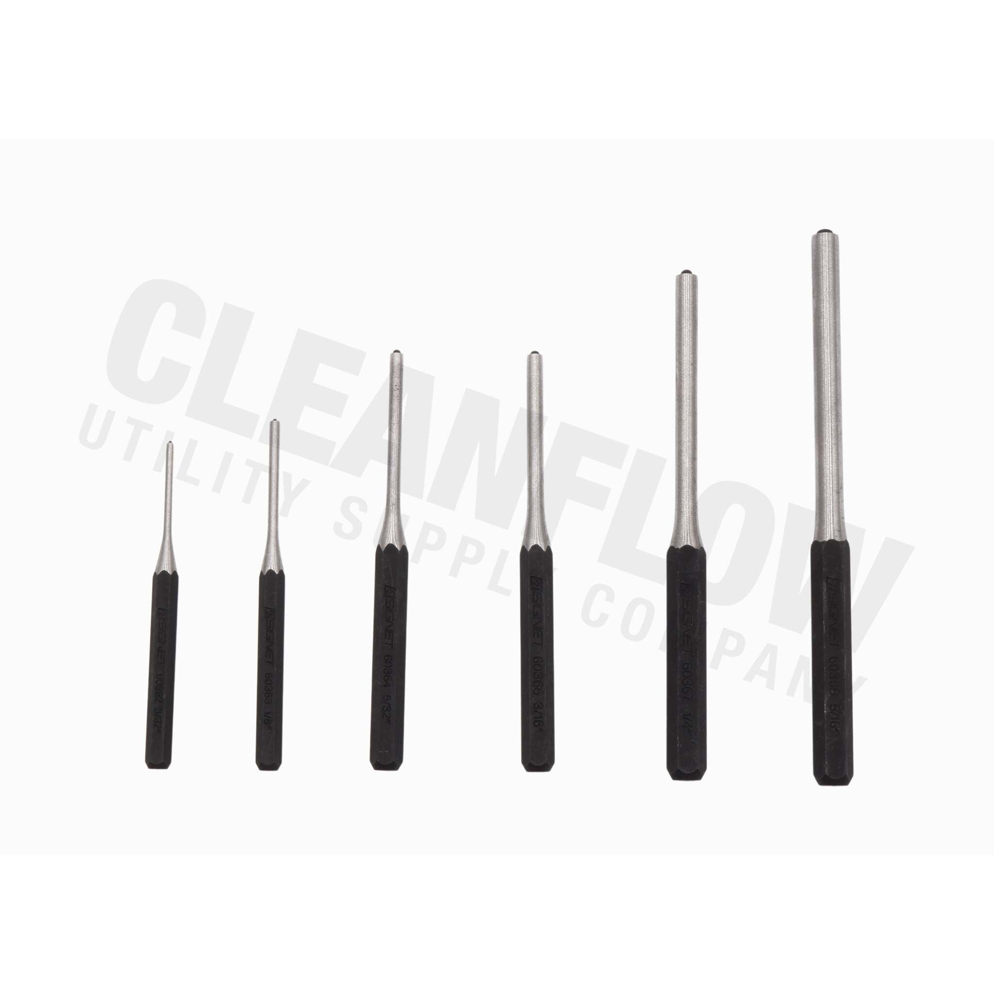 Signet 6 Piece Roll Pin Punch Set