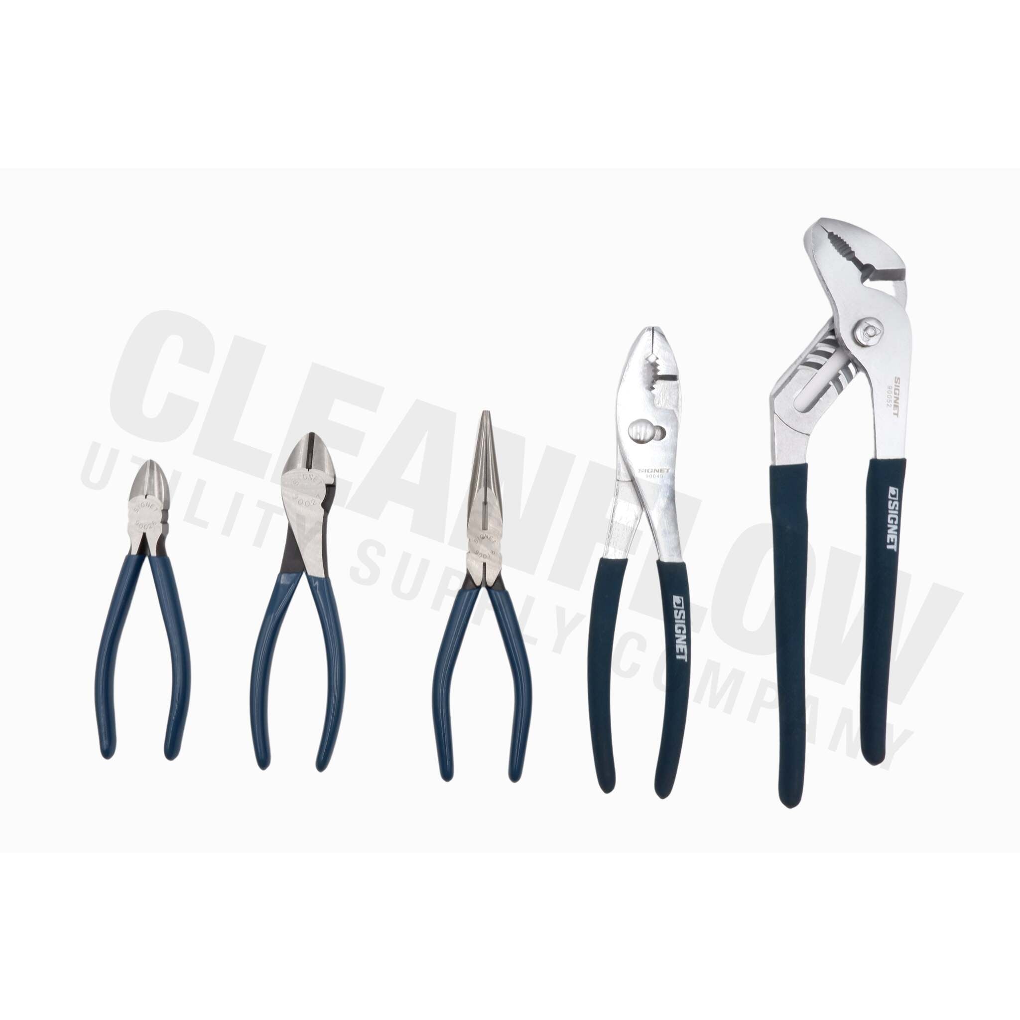 Signet Industrial 5-Piece Plier Set for Precision & Durability, Ergonomic Design, Versatile Applications, High-Quality Construction