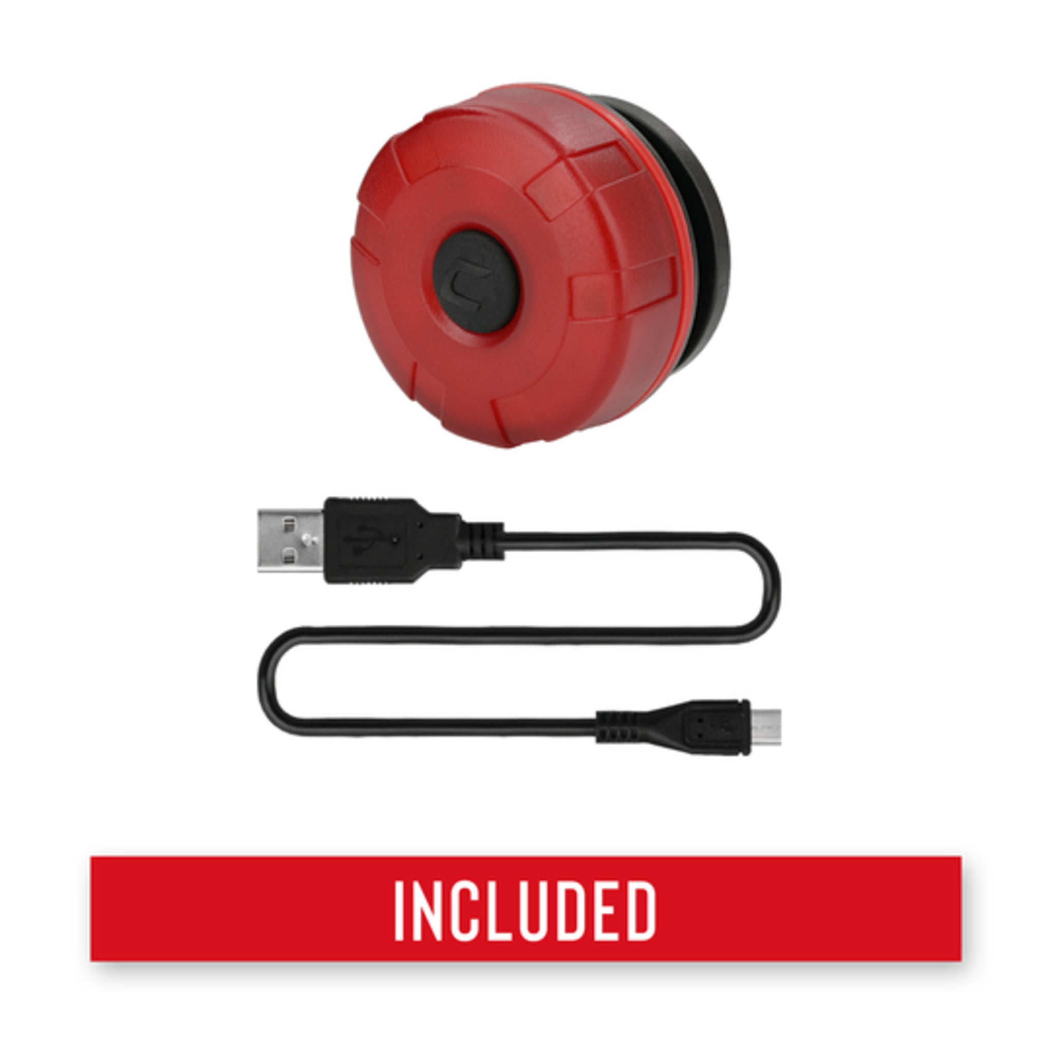 Coast® SL1R Rechargeable Red Safety Light - 1/4 Mile Visibility, 41-Hour Battery, Versatile Mounting, 3 Light Modes, Compact & Durable Design