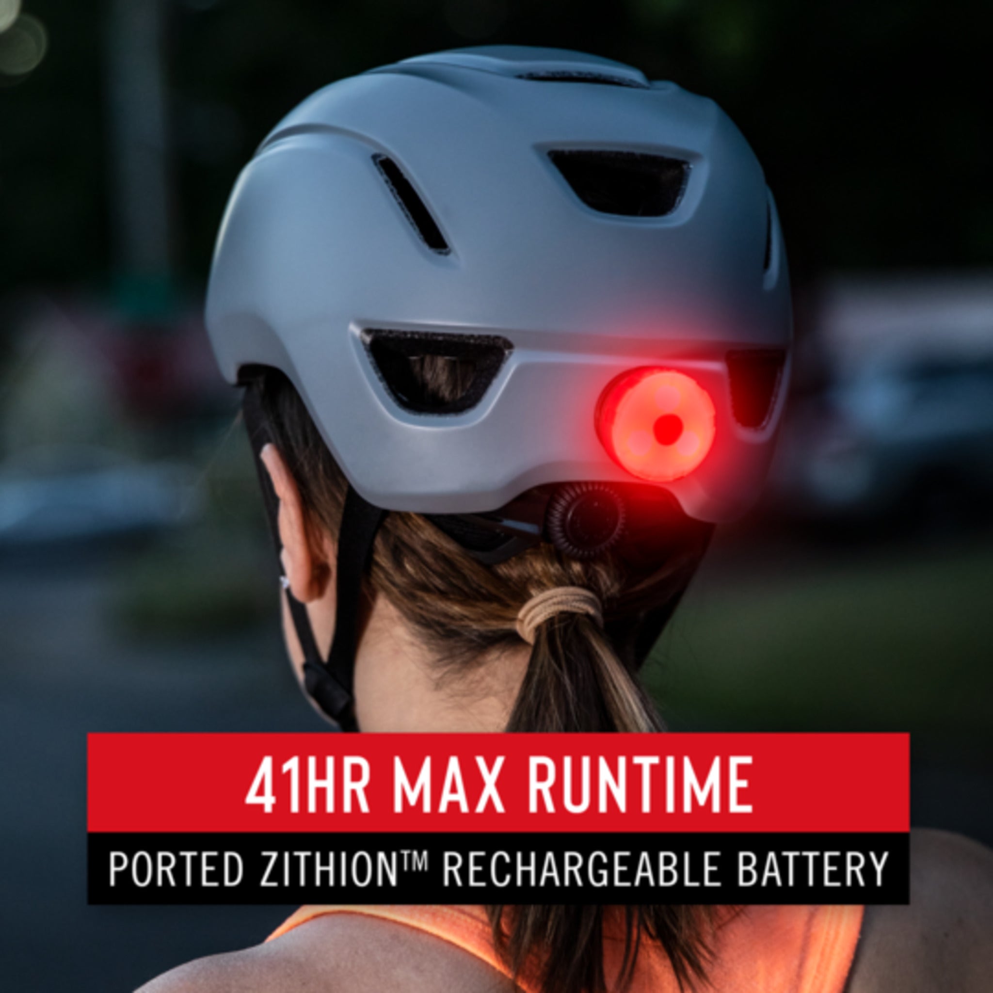 Coast® SL1R Rechargeable Red Safety Light - 1/4 Mile Visibility, 41-Hour Battery, Versatile Mounting, 3 Light Modes, Compact & Durable Design