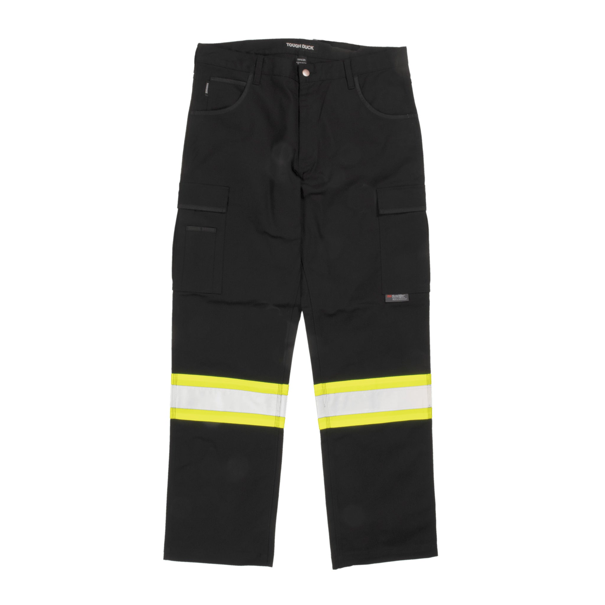 Tough Duck SP03 Flex Twill Safety Cargo Pant | Black | Limited Size Selection Hi Vis Work Wear - Cleanflow