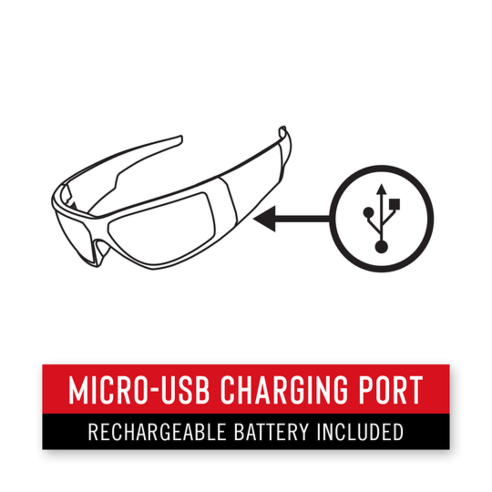 Coast® SPG400 Rechargeable Inspection Beam Safety Glasses - Built-in LED, 9.5-Hour Battery, ANSI Impact-Tested, Anti-Scratch, Anti-Fog Lenses