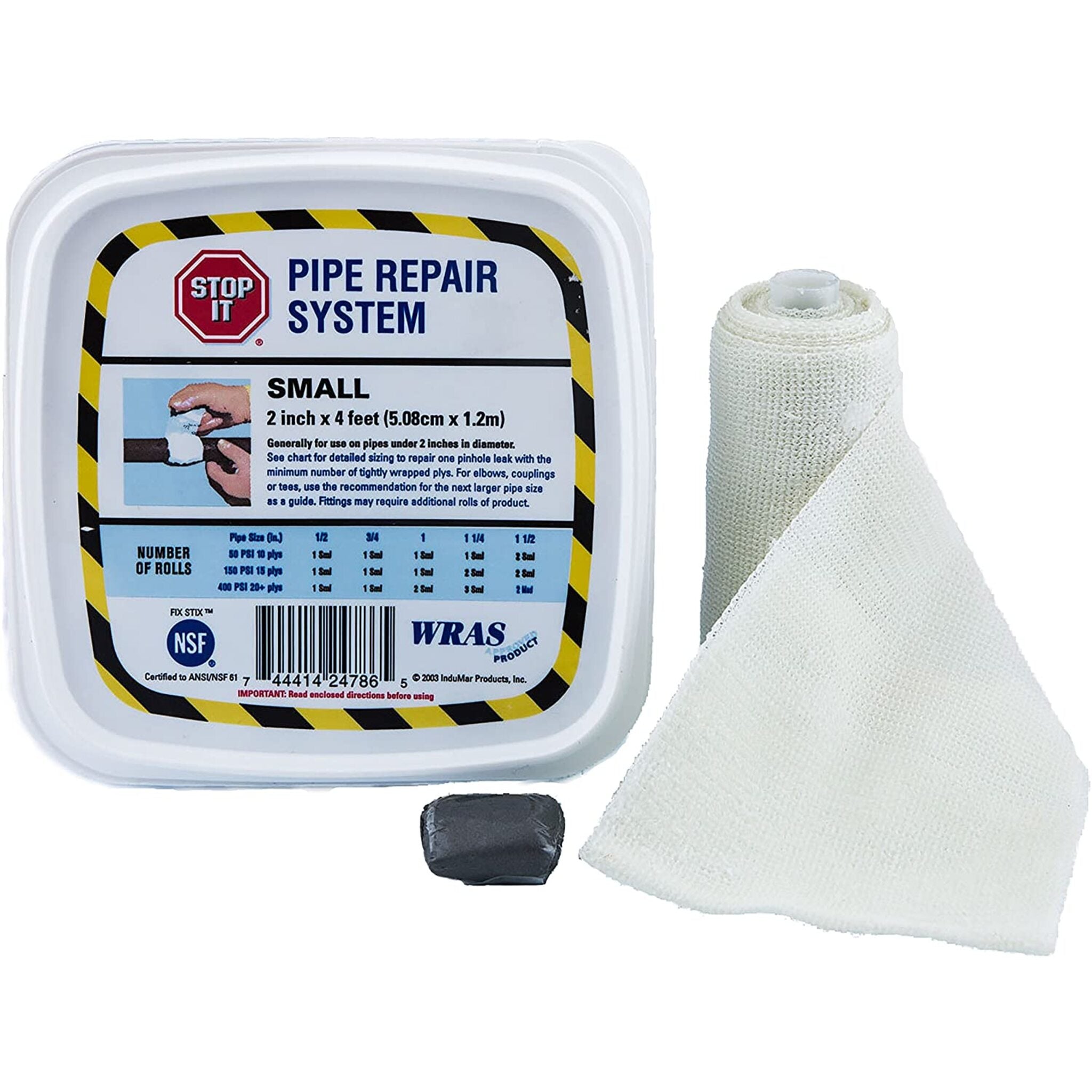 Stop It Pipe Repair System - Small - 2-In X 4-Ft Waterworks Products - Cleanflow