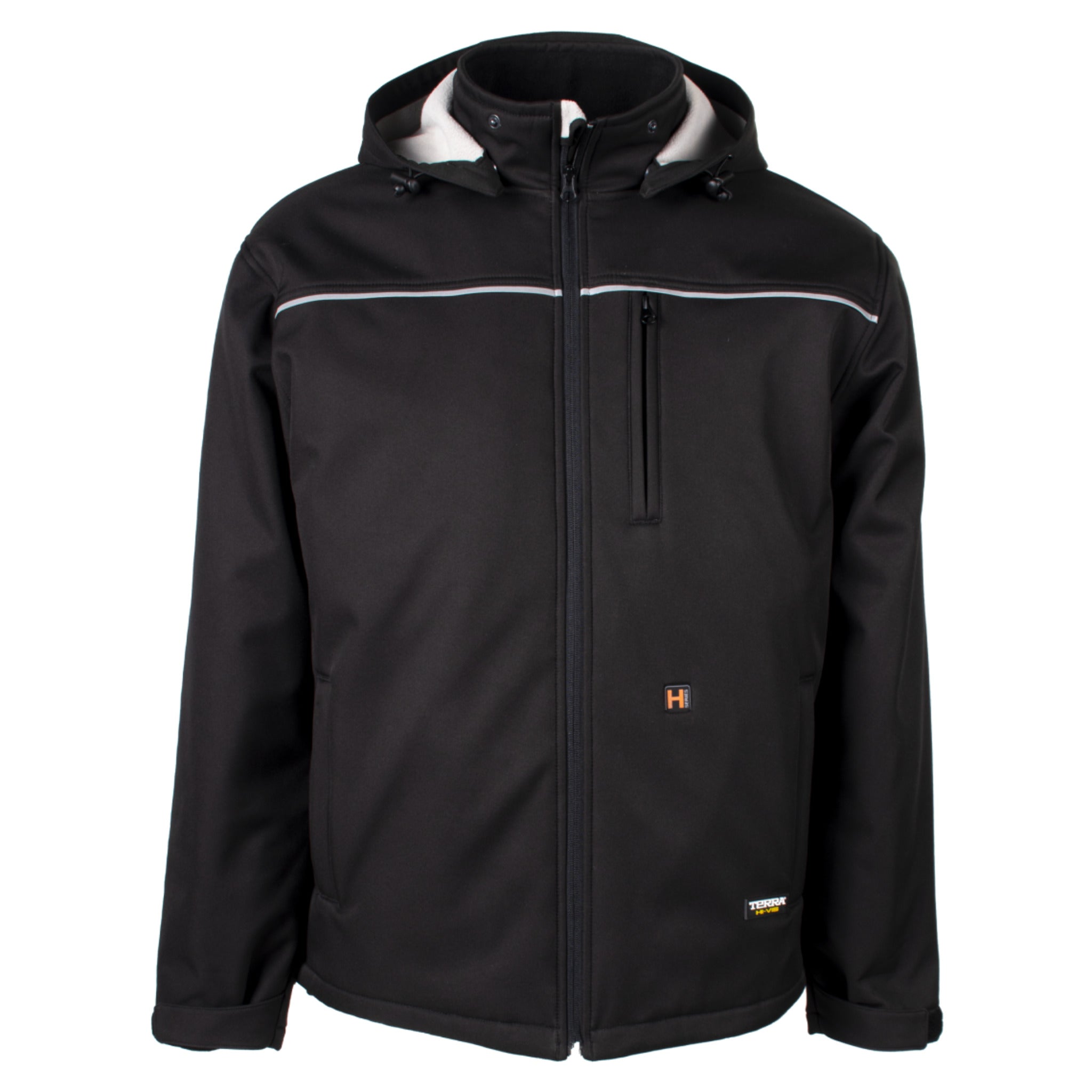 Terra Black Heated Softshell Jacket | S-3XL Work Wear - Cleanflow