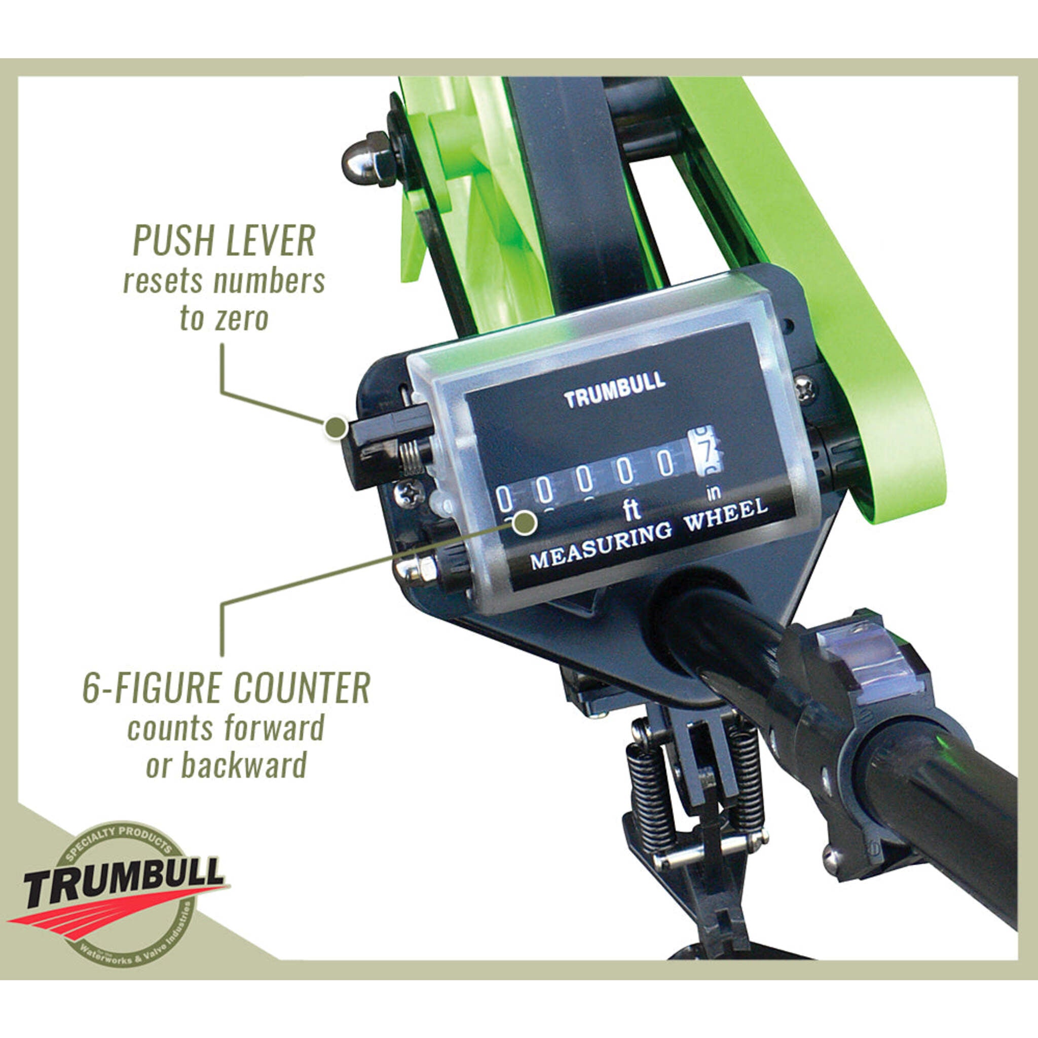 Trumbull Heavy Duty Distance Measuring Wheel w/ Case Hand Tools - Cleanflow