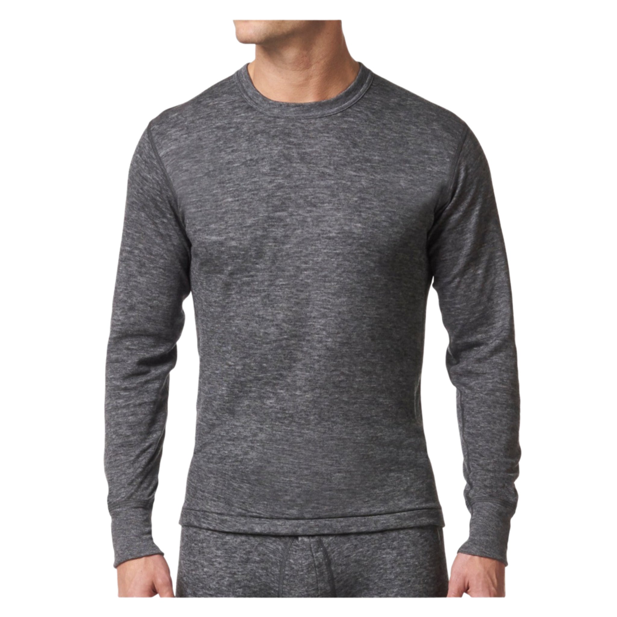 Stanfield's 8813 Two-Layer Wool Blend Long Sleeve Shirt | Charcoal | Sizes S - 3XL | Pack of 2 Pairs Work Wear - Cleanflow