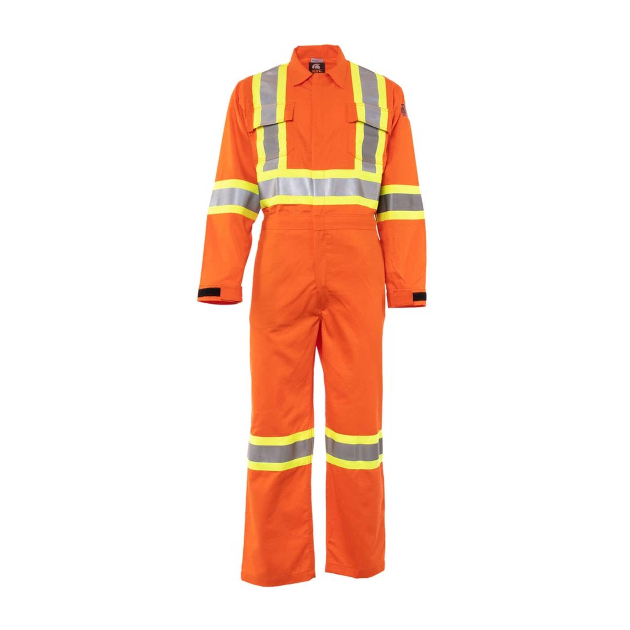 STC Electric Arc Resistance Hight-visibility Coverall | Orange | Sizes Small - 5XLarge Regular Flame Resistant Work Wear - Cleanflow