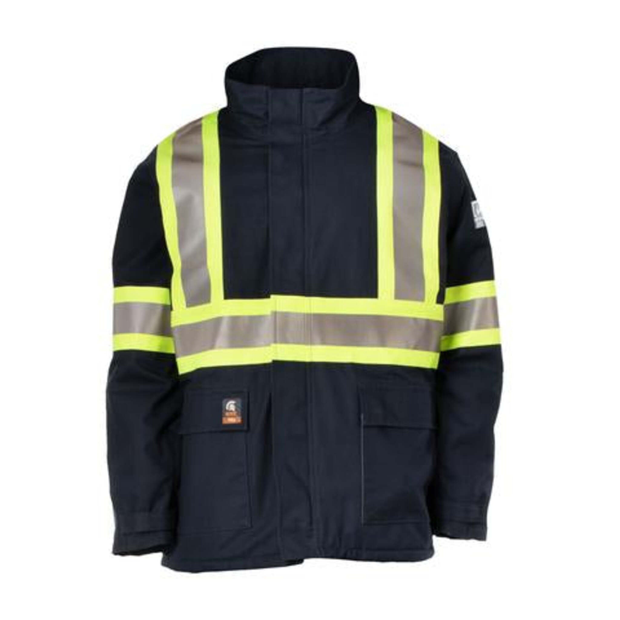 STC Electric Arc Resistance Hight-visibility Parka | Navy | Sizes S - 5 XL Flame Resistant Work Wear - Cleanflow