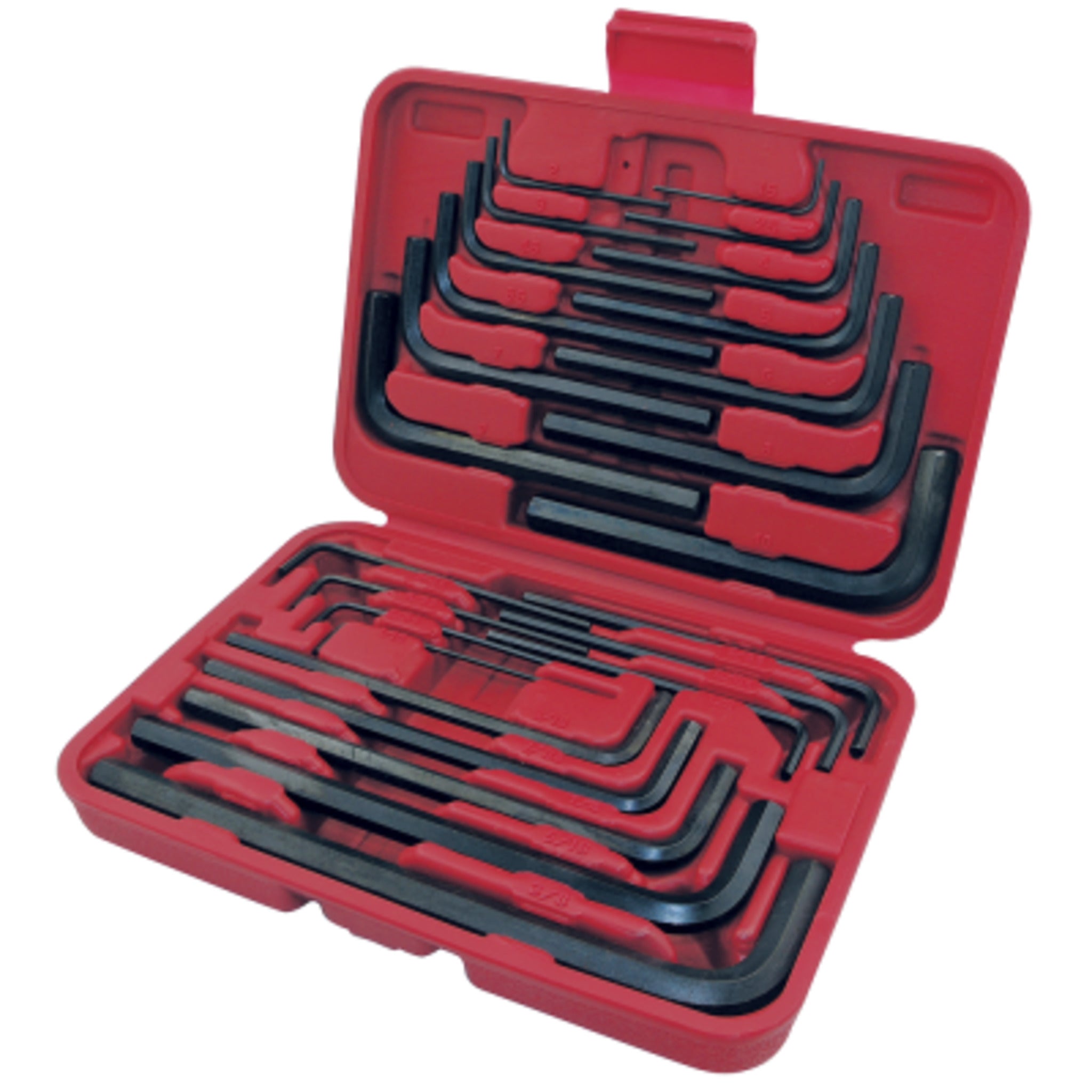 Jet Hex Key Wrench Set - SAE/Metric - 30 Piece Mechanic Tools - Cleanflow