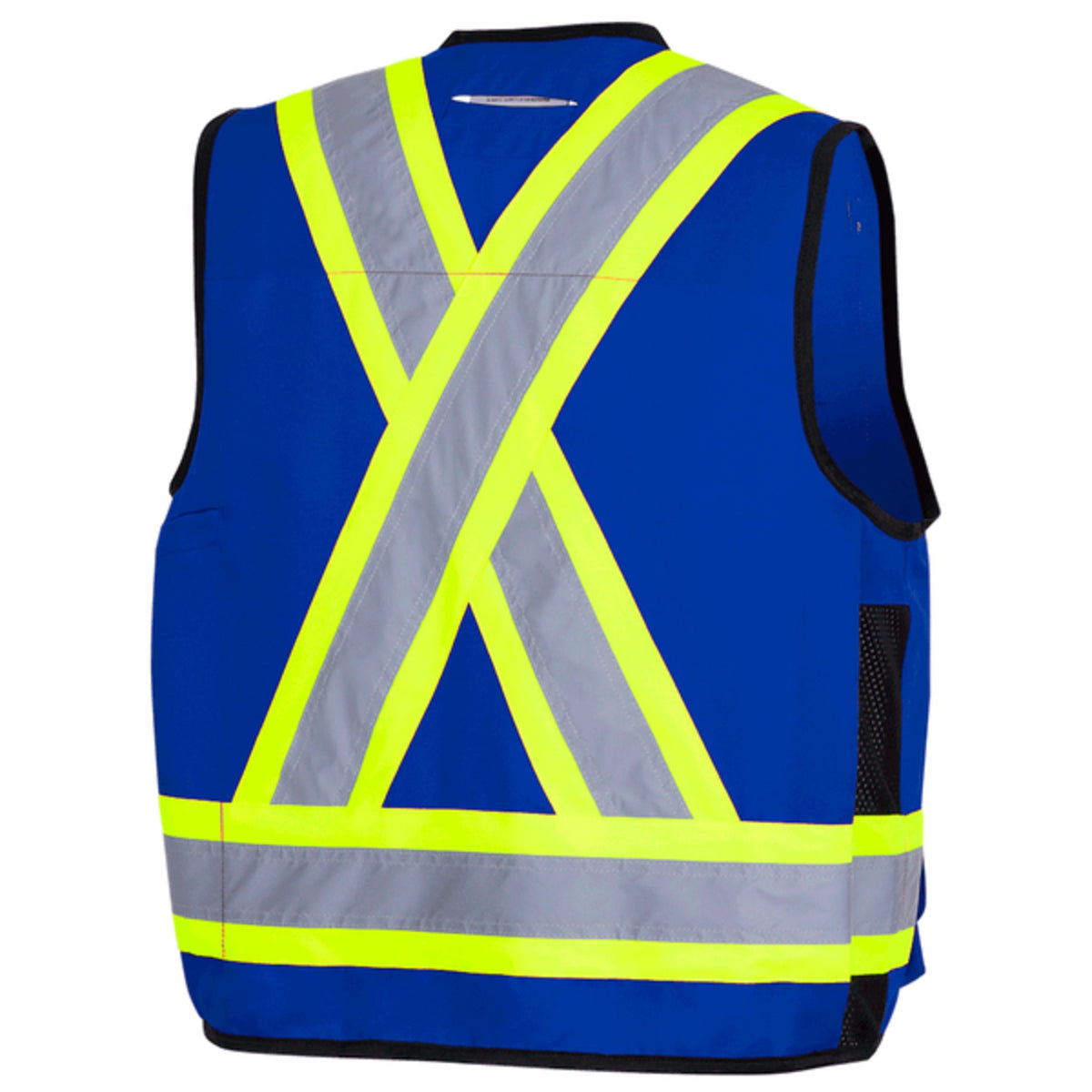 Pioneer Men's Hi Vis Safety Surveyor Vest | 150D Woven Twill Poly | CSA/ANSI Certified, StarTech Reflective, Multi-Pocket, Brass Closure (Models 6693, 6692, 6683, 6692N & 6692BK) | Sizes S–4XL - Items