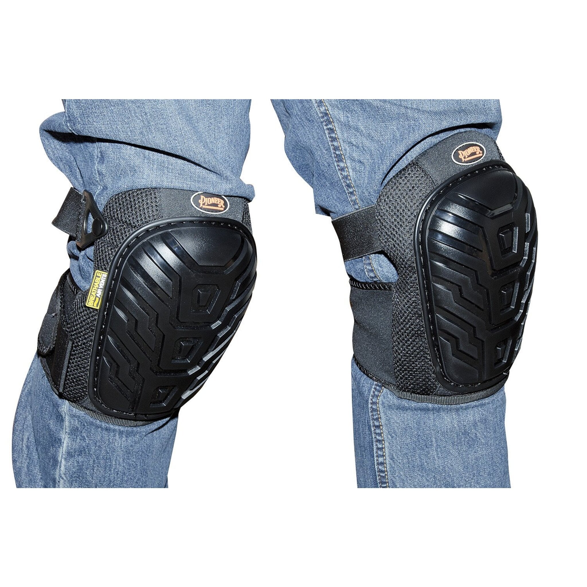 Pioneer 169 Breathable Air Vented Professional Gel Knee Pads Ergonomics - Cleanflow