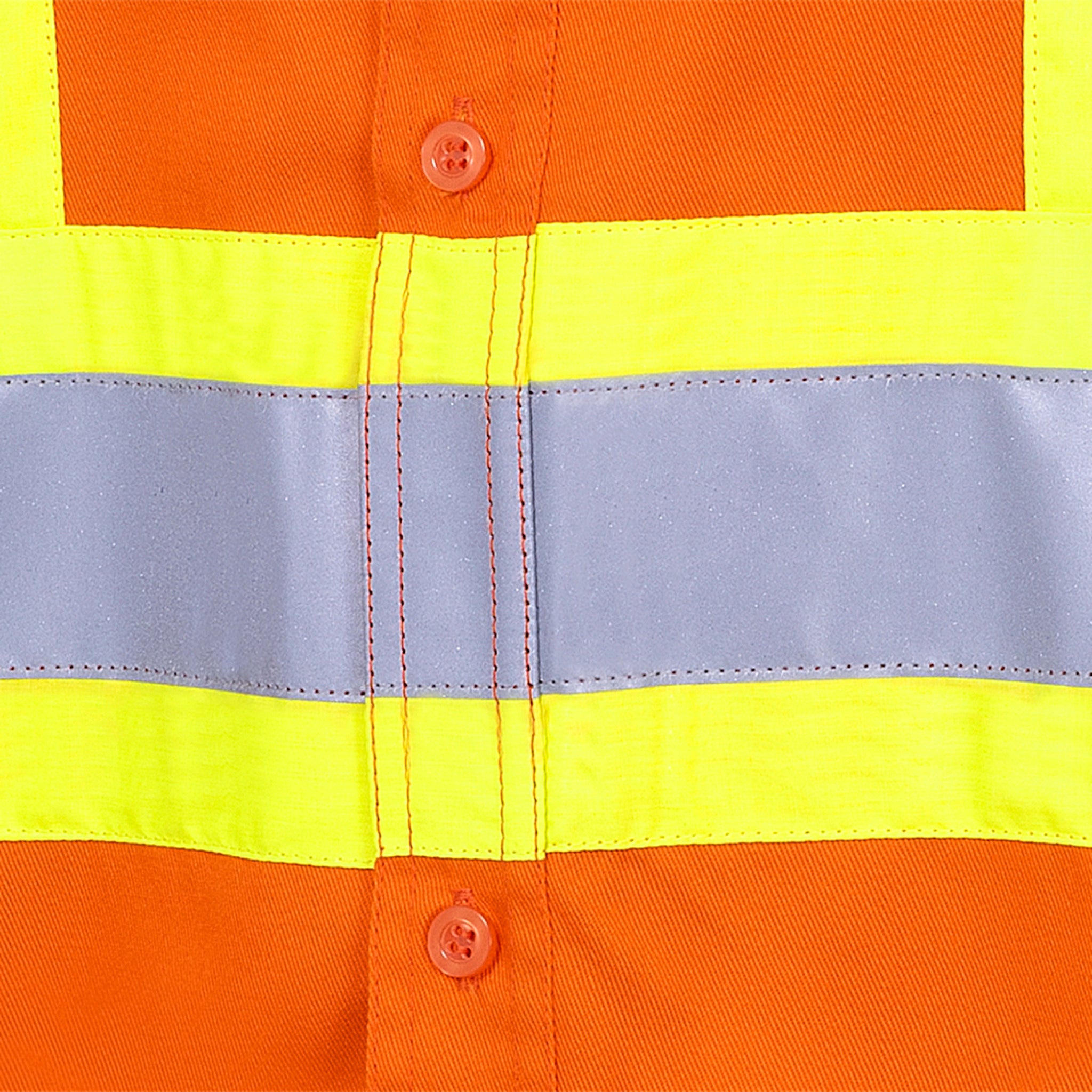 Pioneer Ultra Cool Cotton Twill Button Down Collared Safety Shirt | Orange | Sizes Small - 4XL Hi Vis Work Wear - Cleanflow