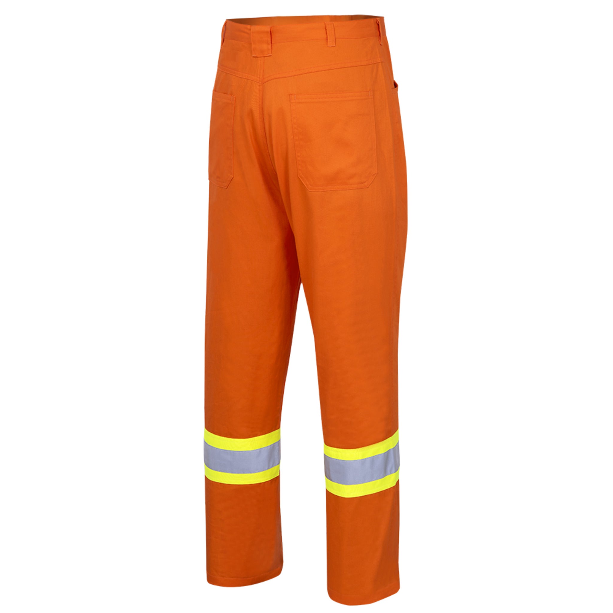 Pioneer Hi Viz Cotton Safety Pants - Ultra Cool/Cotton Twill | Orange | Sizes Waist 30" - 40" Hi Vis Work Wear - Cleanflow