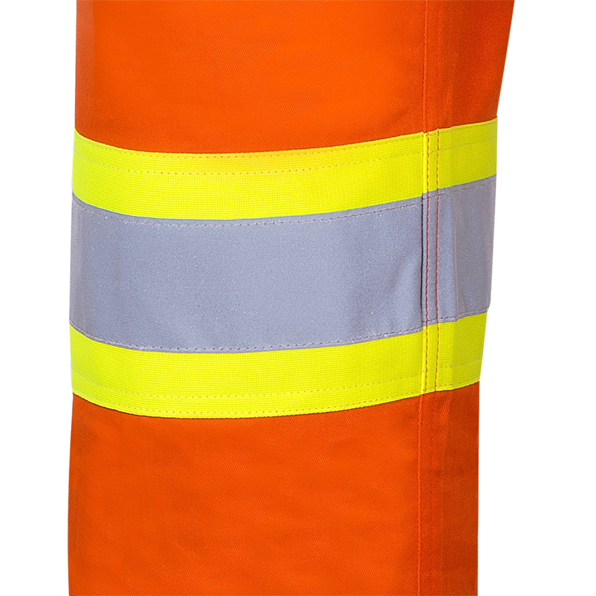 Pioneer Hi Viz Cotton Safety Pants - Ultra Cool/Cotton Twill | Orange | Sizes Waist 30" - 40" Hi Vis Work Wear - Cleanflow