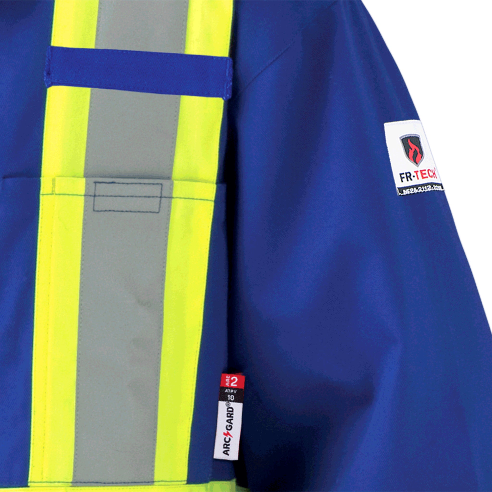 Pioneer FR-TECH® FR/ARC Rated 7 oz Safety Coveralls | 88/12 Ctn/Nylon | Royal Blue | Sizes 36 - 60 Flame Resistant Work Wear - Cleanflow