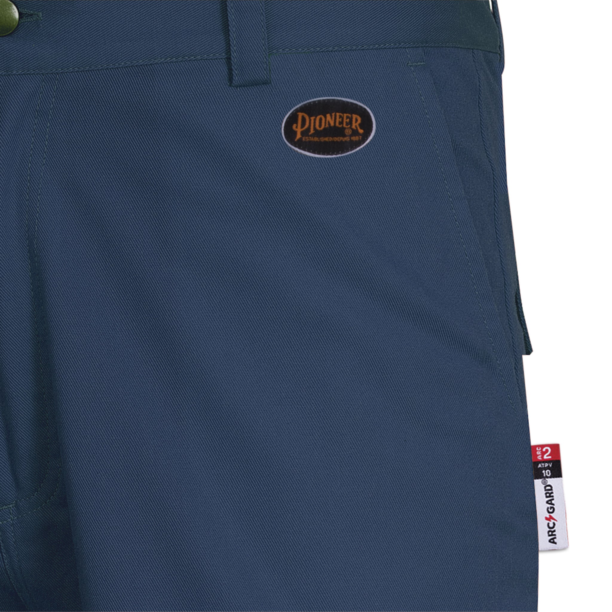 Pioneer FR-TECH® FR/ARC Rated 7 oz Safety Pants - 88/12 Ctn/Nylon | Navy Flame Resistant Work Wear - Cleanflow