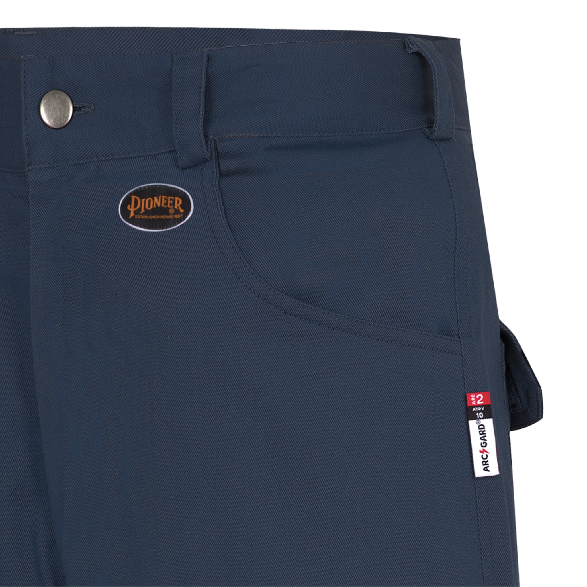 Pioneer FR-TECH® FR/ARC Rated 7 oz Safety Cargo Pants - 88/12 Ctn/Nylon | Navy Flame Resistant Work Wear - Cleanflow