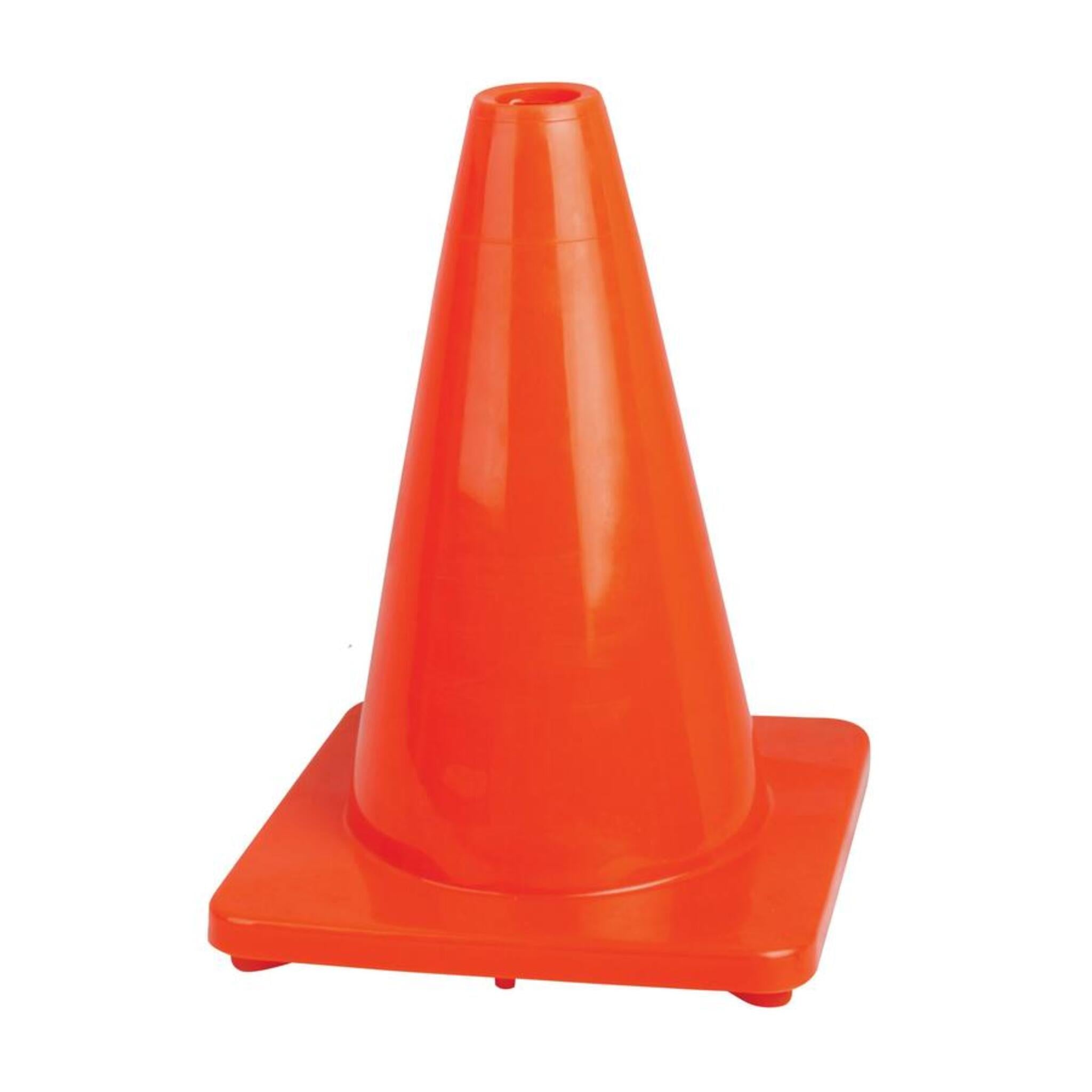 Pioneer 12" Flexible Safety Cone, Premium PVC, High Visibility with UV Protection, One-Piece Design, Impact-Resistant, Stackable for Traffic & Hazard Safety