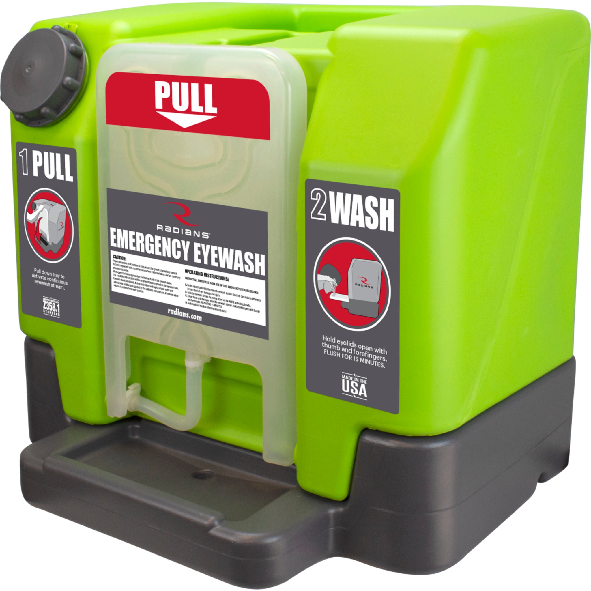 Radians 12 Gallon Emergency Eyewash Station