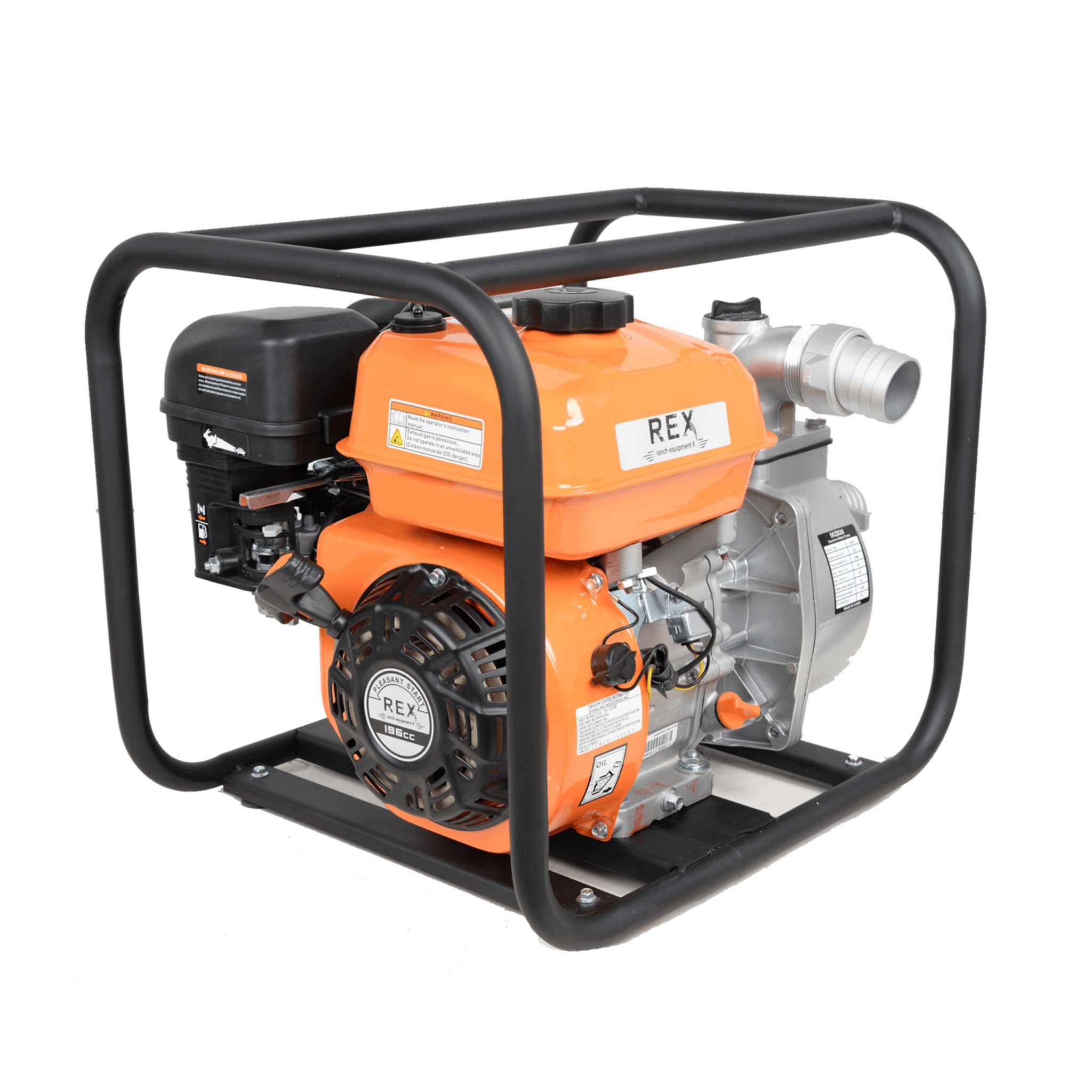 REX Portable Self-Priming Gas Engine Water Pumps