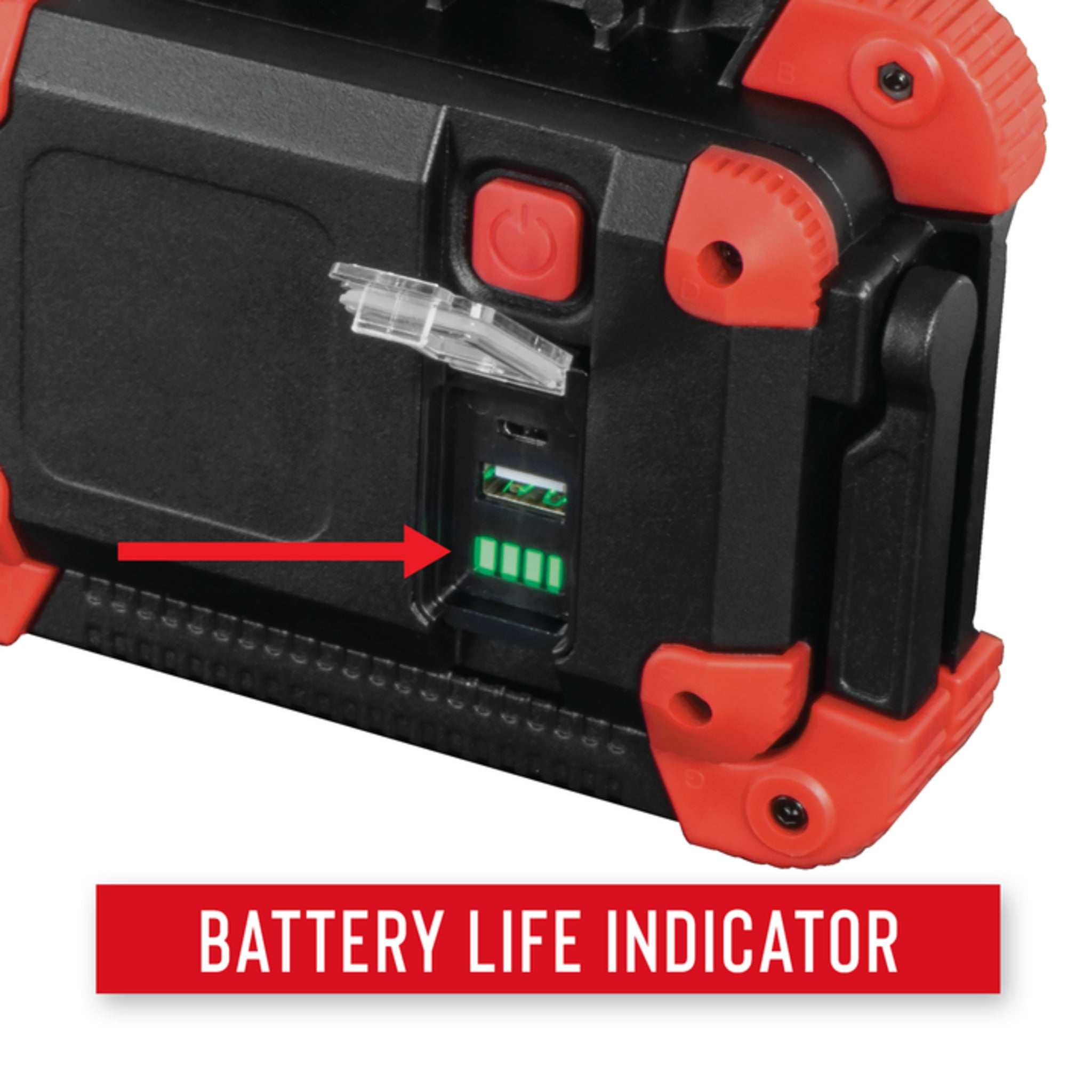 Coast® WLR1 Rechargeable Focusing Work Light - 1150 Lumens, 77M Beam, TWIST FOCUS™, 13-Hour Runtime, Dual Power, USB Power-Out, IP54 Rated