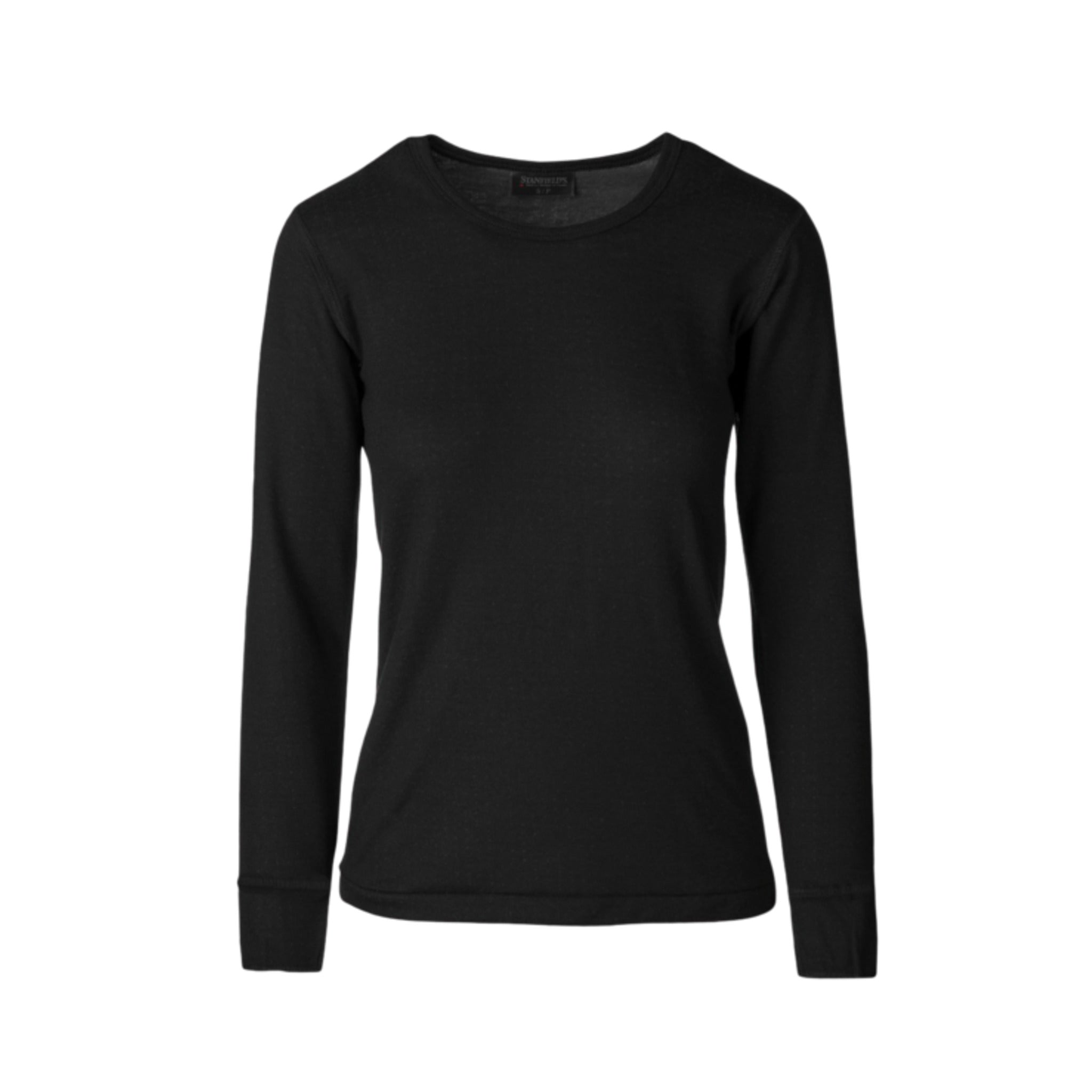 Stanfield's 2483 Women's Two-Layer Wool Blend Base Layer | Black | Sizes S - XL Work Wear - Cleanflow