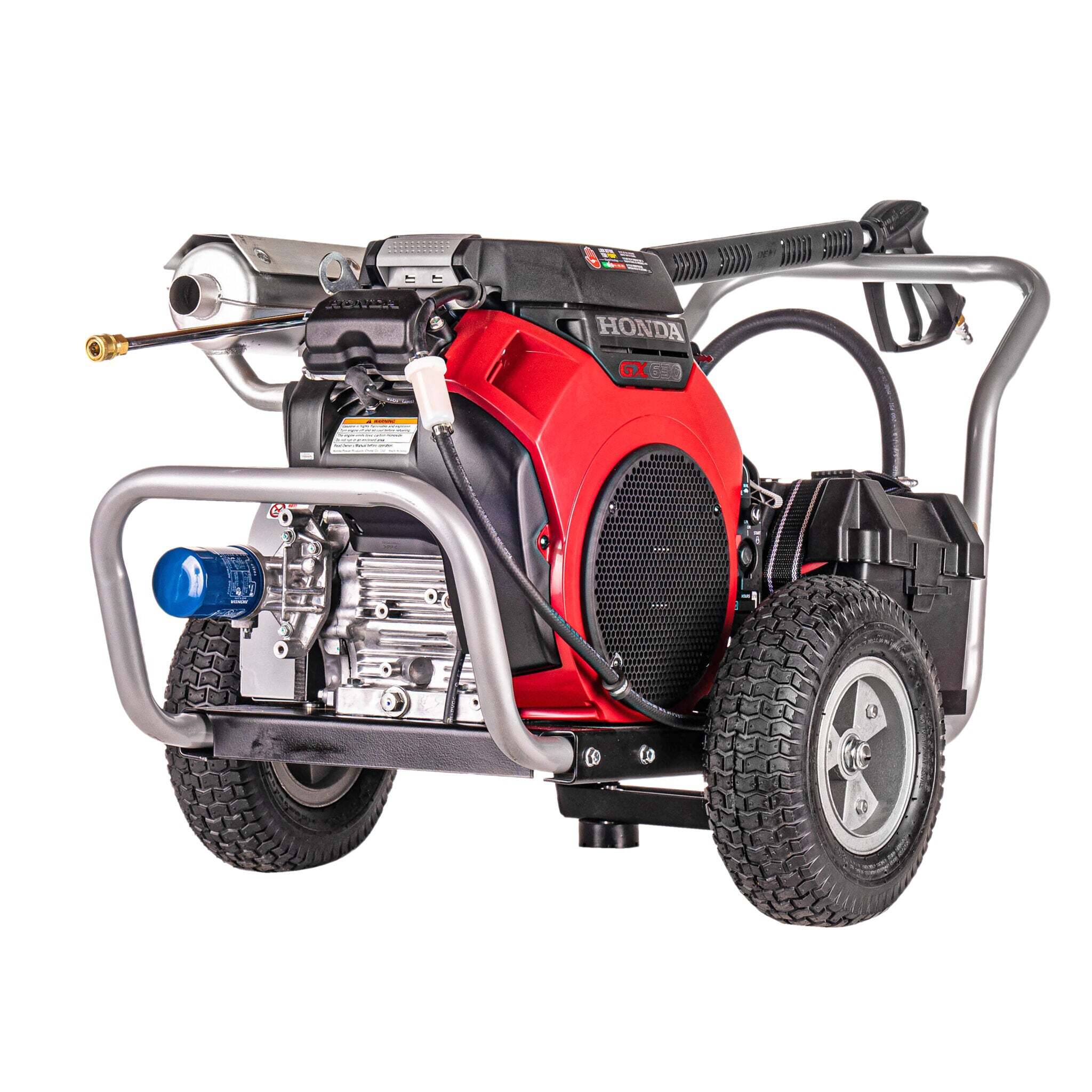 Simpson WS5050H Water Shotgun Cold Water Belt Drive Honda V-Twin GX630 Engine Pressure Washer - 5000 PSI, 5.0 GPM Triplex Pump, 50-ft Hose