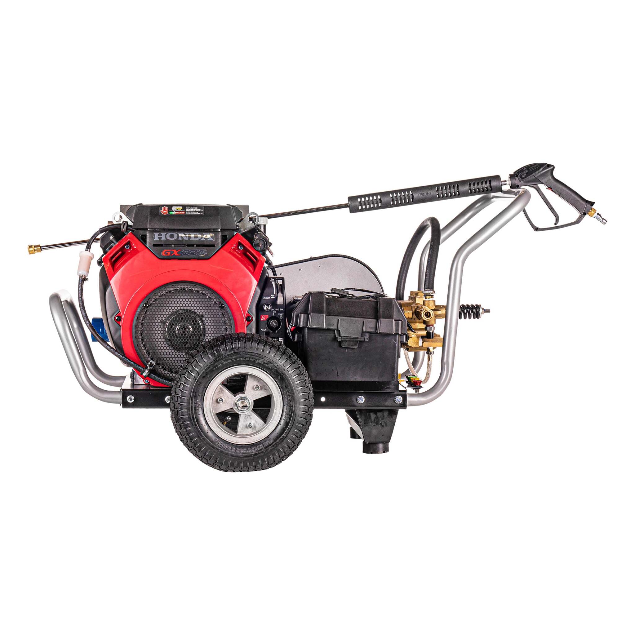 Simpson WS5050H Water Shotgun Cold Water Belt Drive Honda V-Twin GX630 Engine Pressure Washer - 5000 PSI, 5.0 GPM Triplex Pump, 50-ft Hose